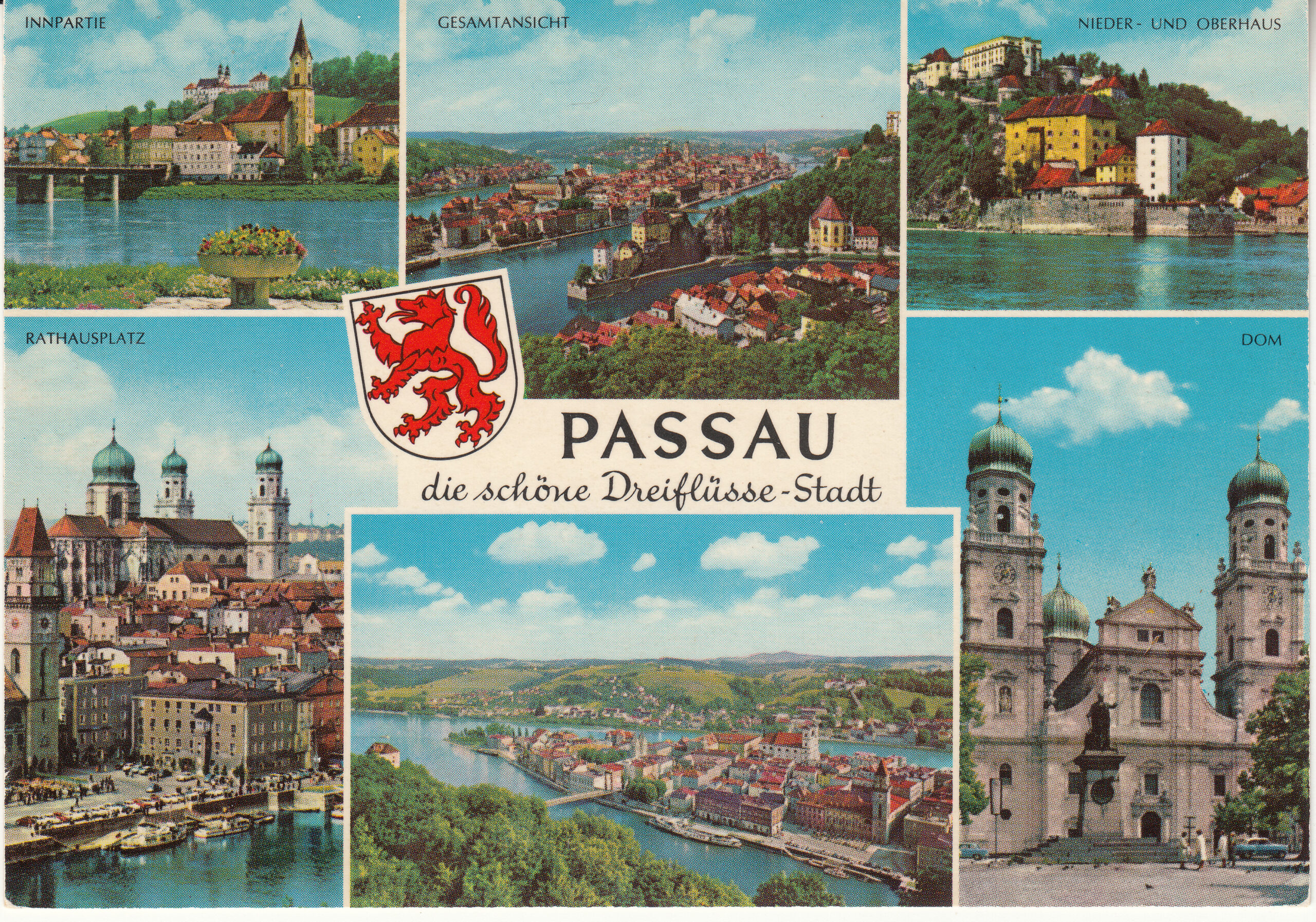 1.051- 12 Krüger Postcard Germany Passau