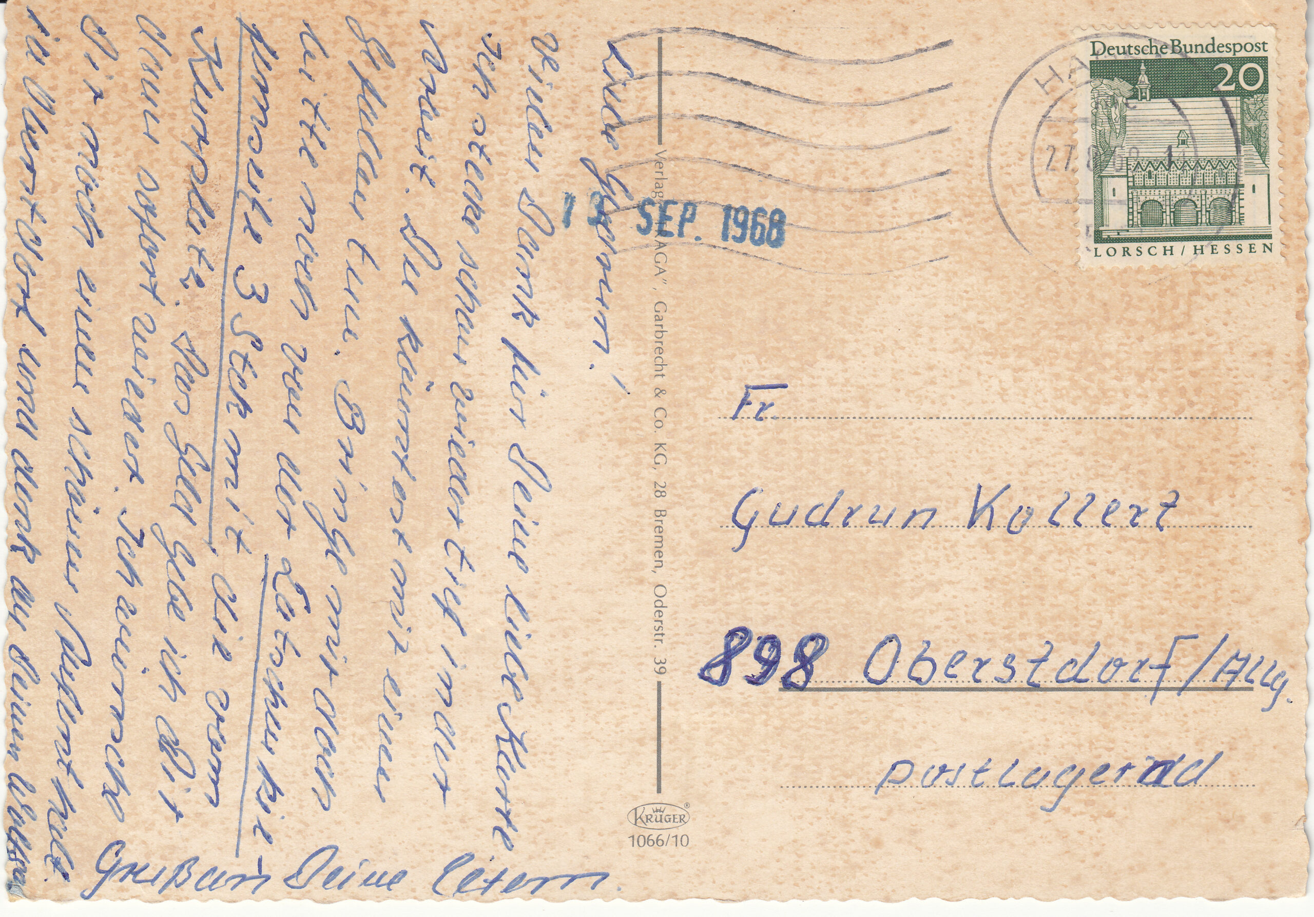 1.066- 10 Krüger Postcard Germany Hagen_0001