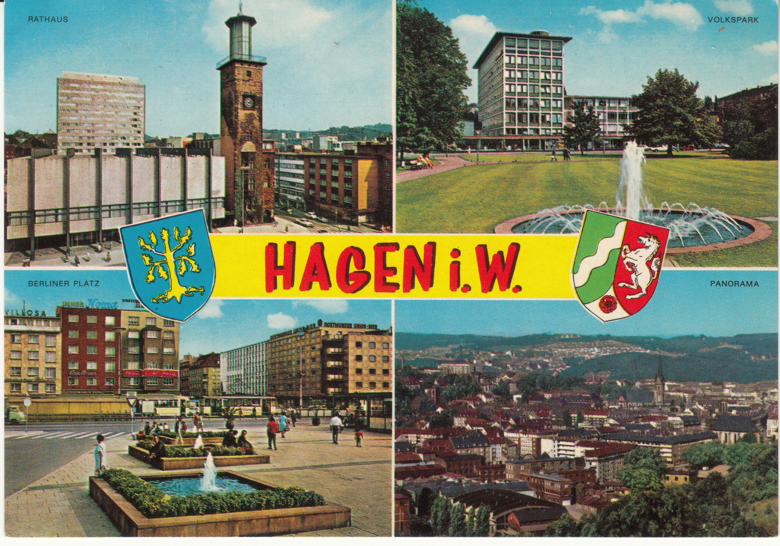 1.066- 19 Krüger Postcard Germany Hagen