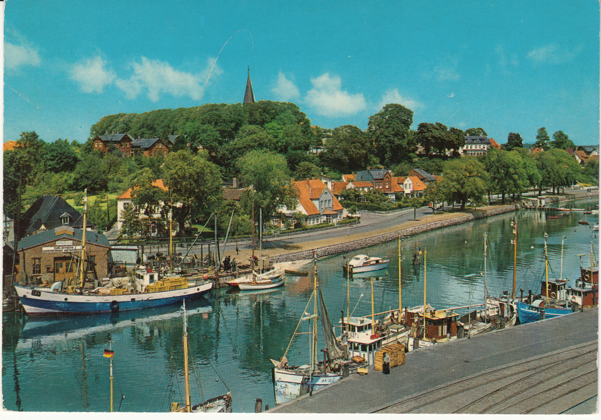 1.068- 15 Krüger Postcard Germany Eckernforde