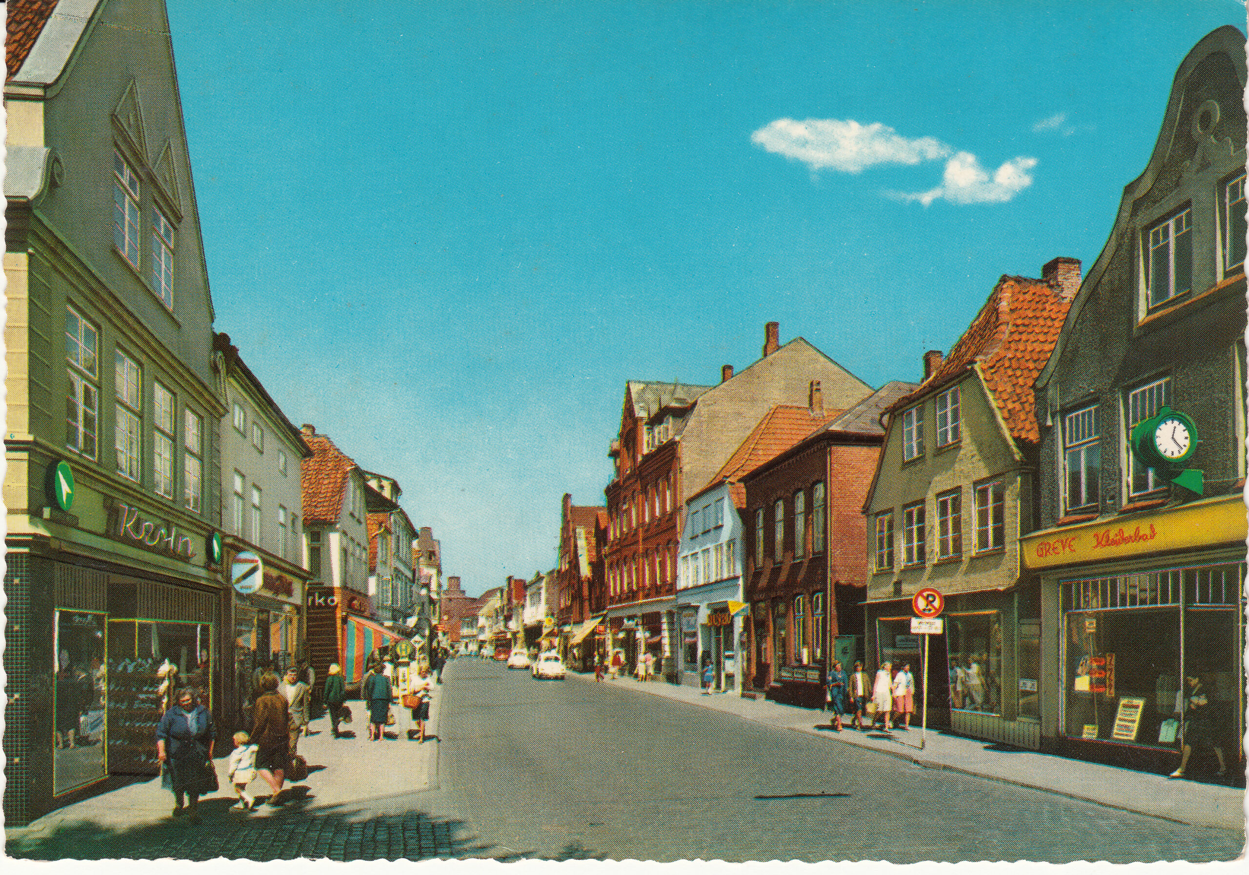 1.068- 3 Krüger Postcard Germany Eckernforde
