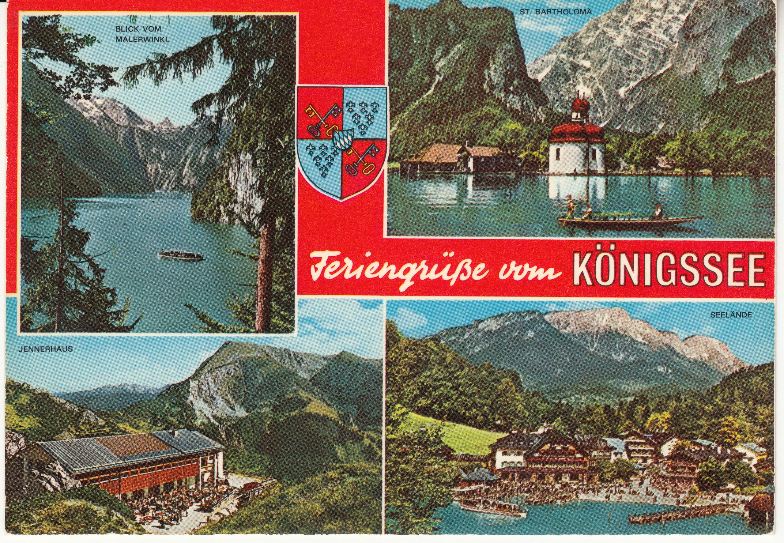 1.172- 43 Krüger Postcard Germany Konigssee