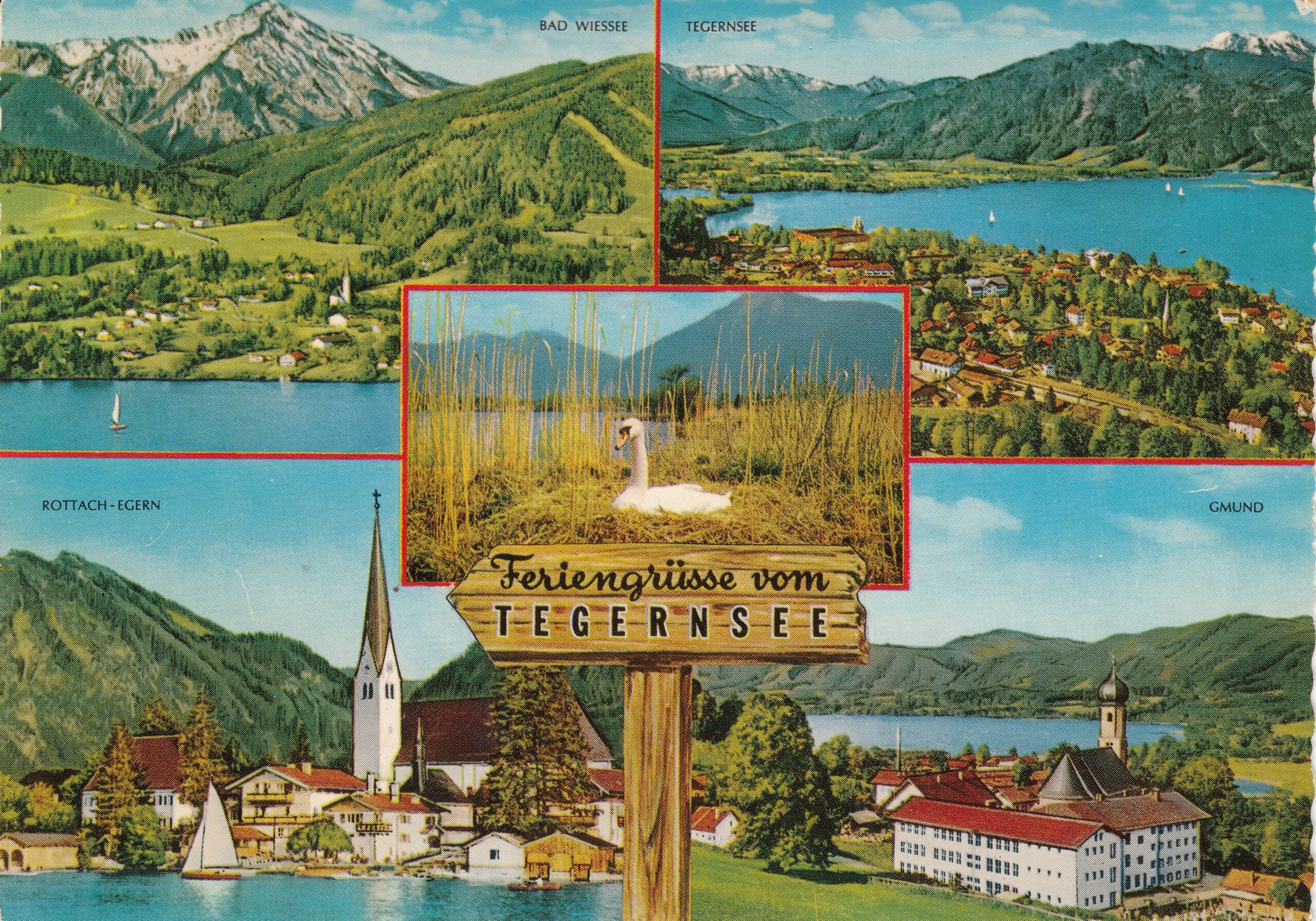 1.182- 18 Krüger Postcard Germany Tegernsee