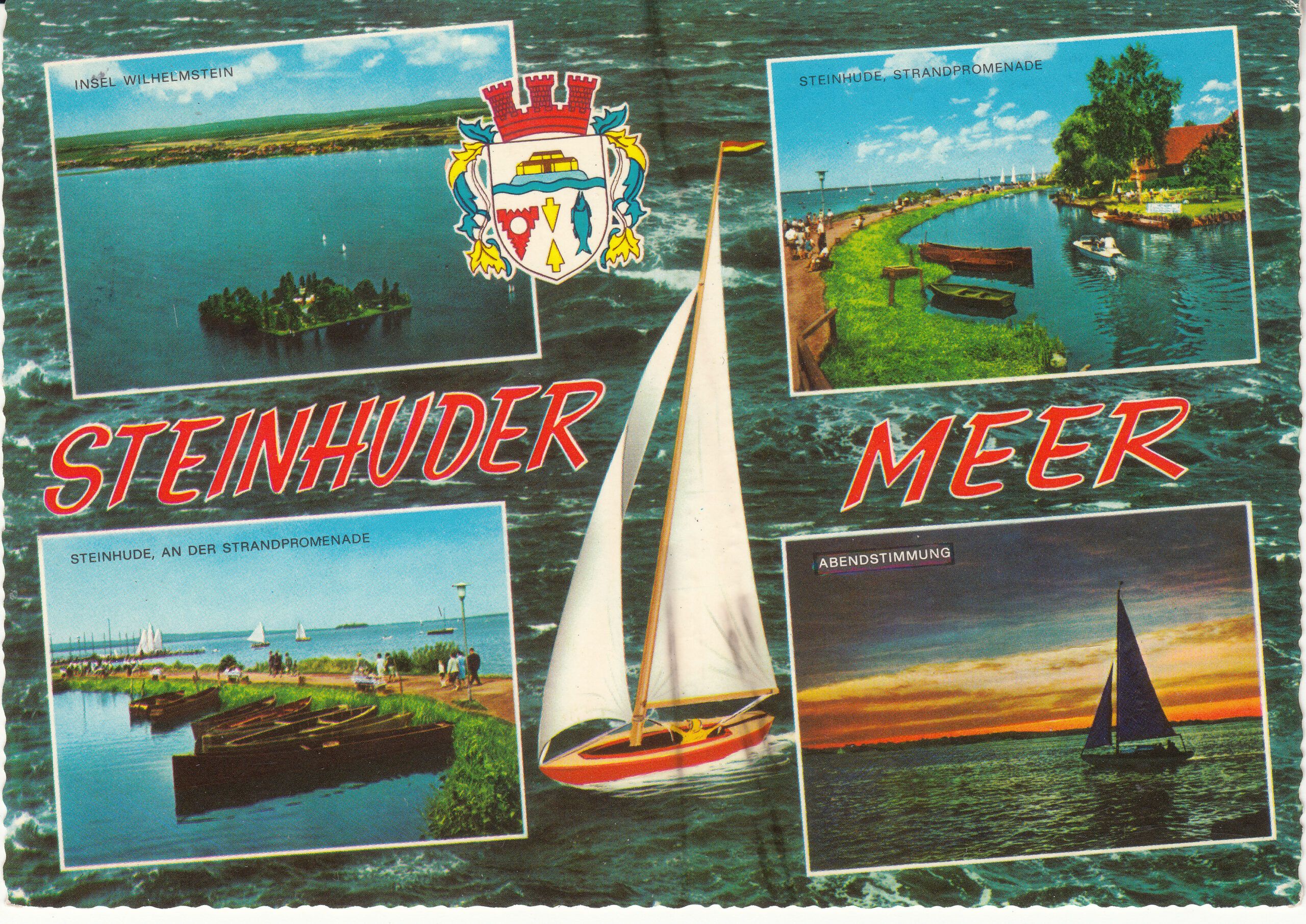 1.389- 7 Krüger Postcard Germany Steinhuder Meer