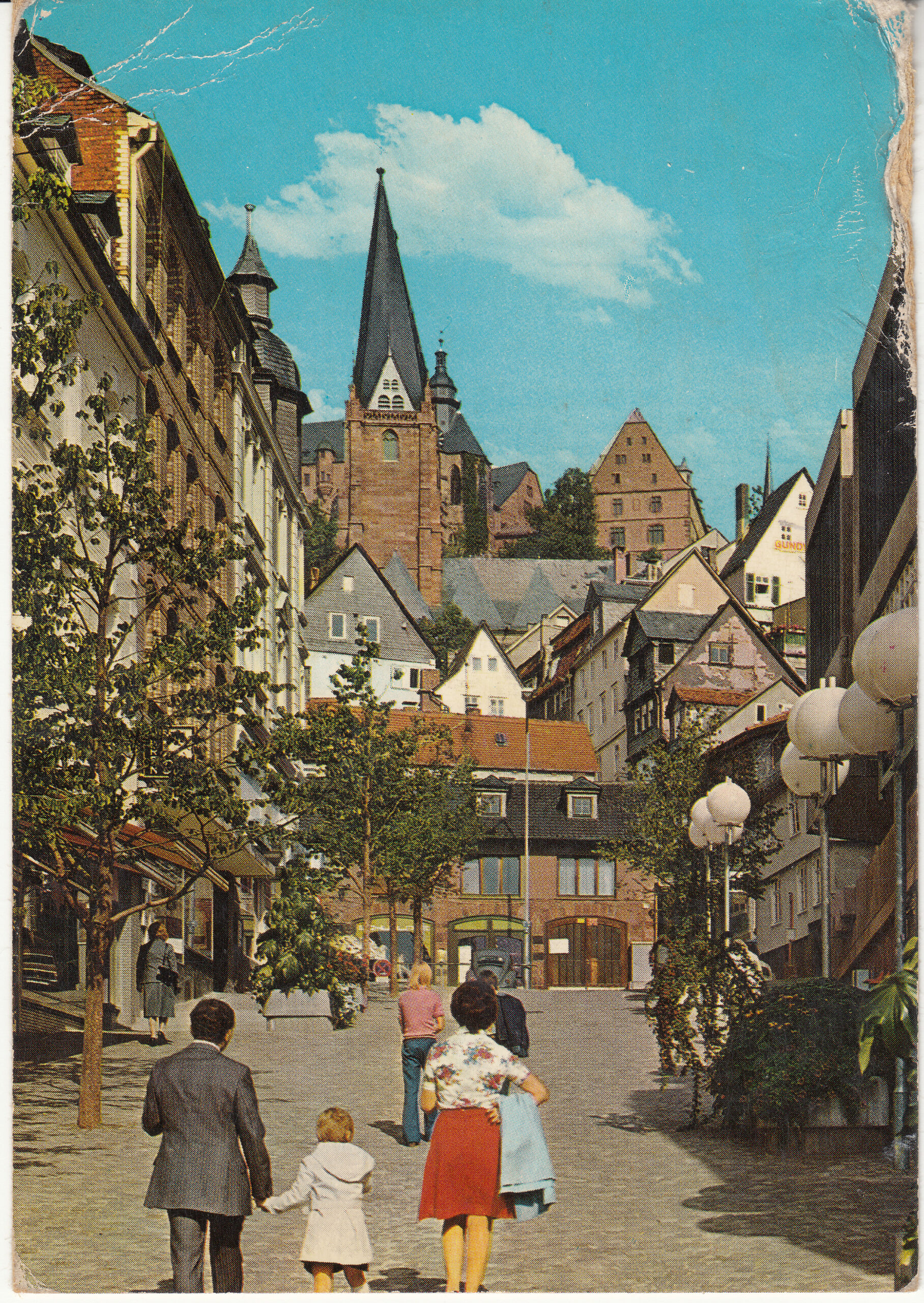 1.668- 14.31 Krüger Postcard Germany Marburg