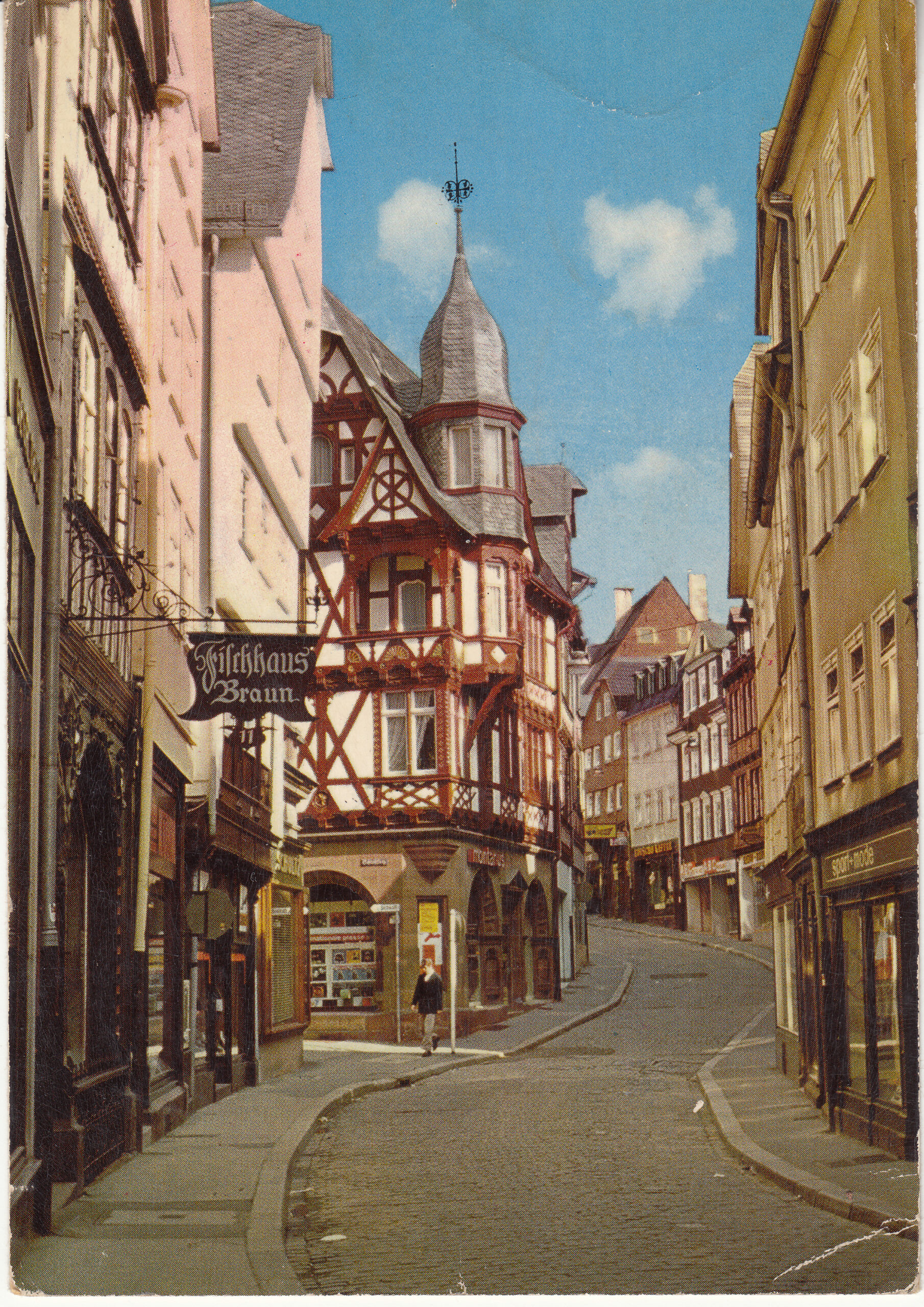 1.668- 3.31 Krüger Postcard Germany Marburg