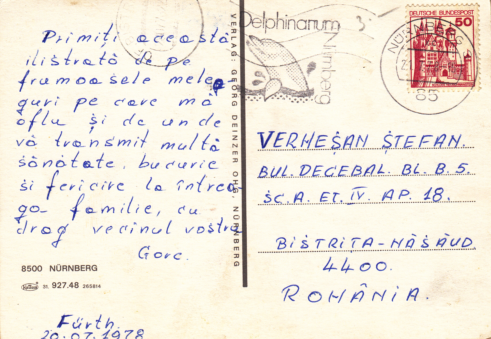 0.927- 48.31 Krüger Postcard Germany Nürnberg_0001