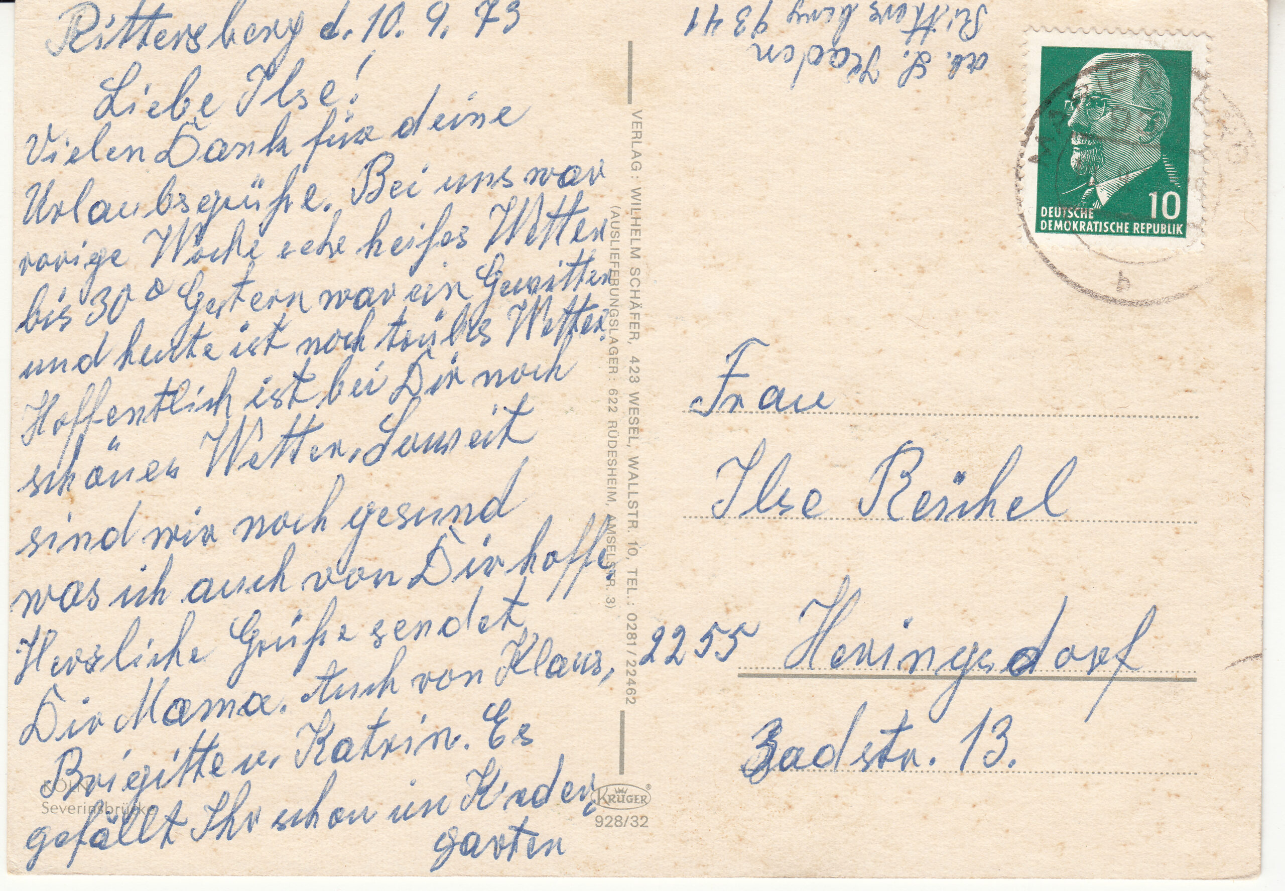 0.928- 32 Krüger Postcard Germany Koln_0001