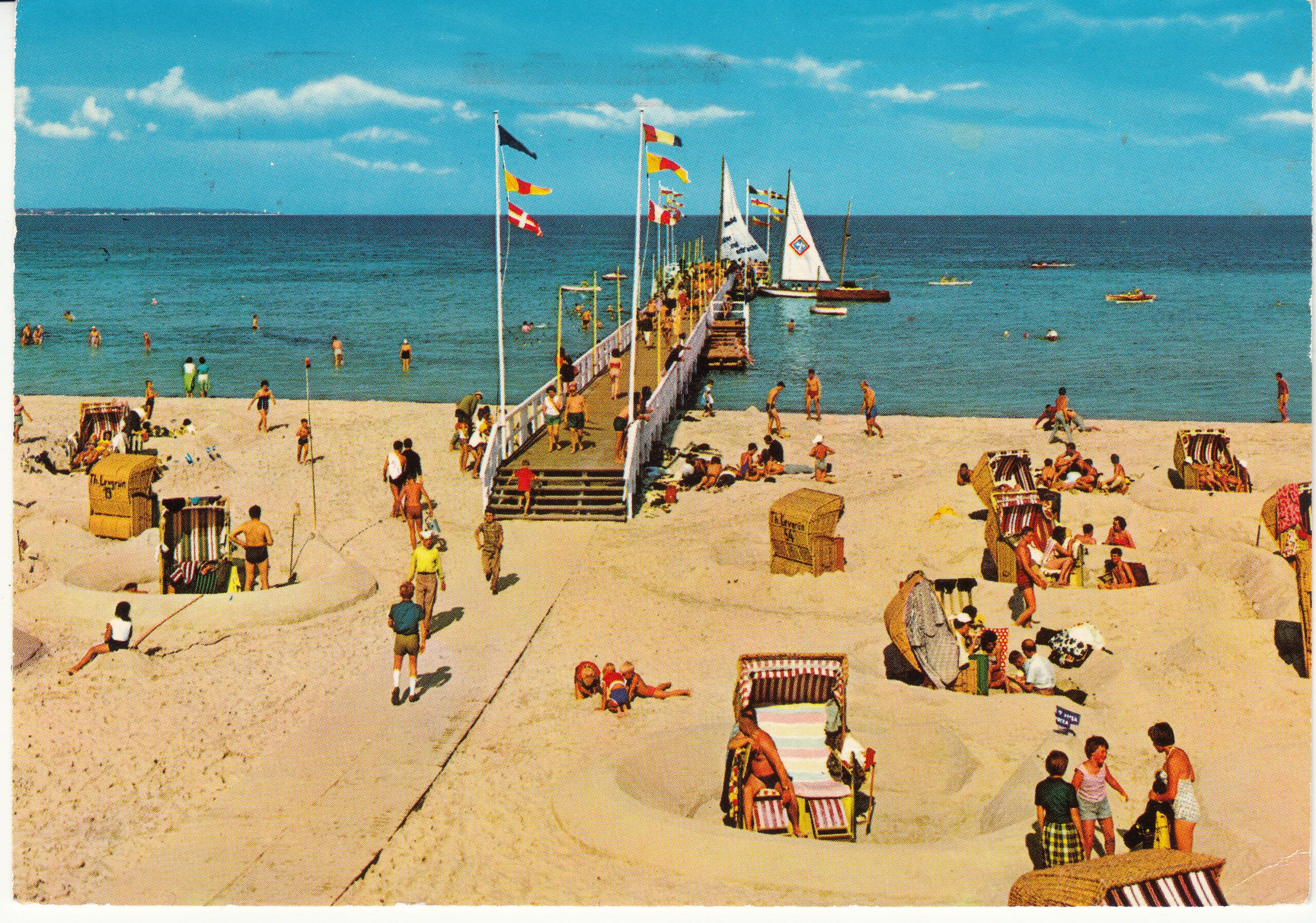0.932- 4 Krüger Postcard Germany Scharbeutz