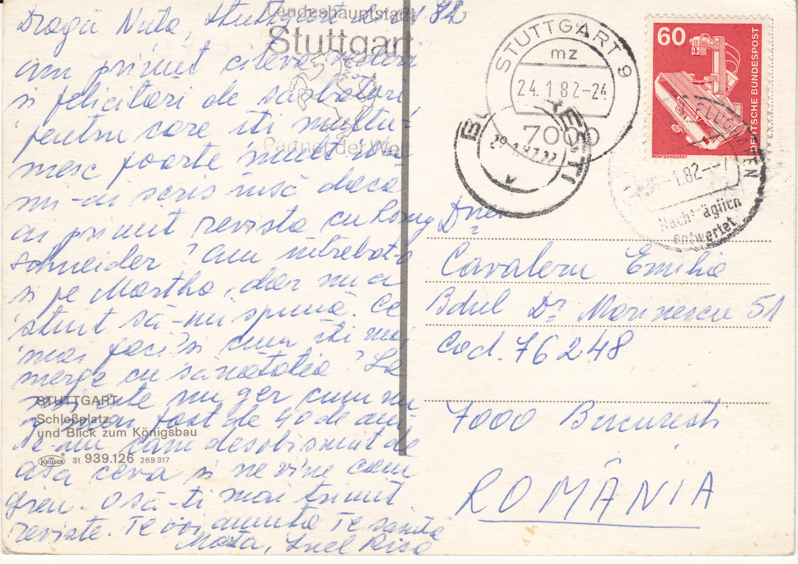 0.939-126.31 Krüger Postcard Germany Stuttgart_0001