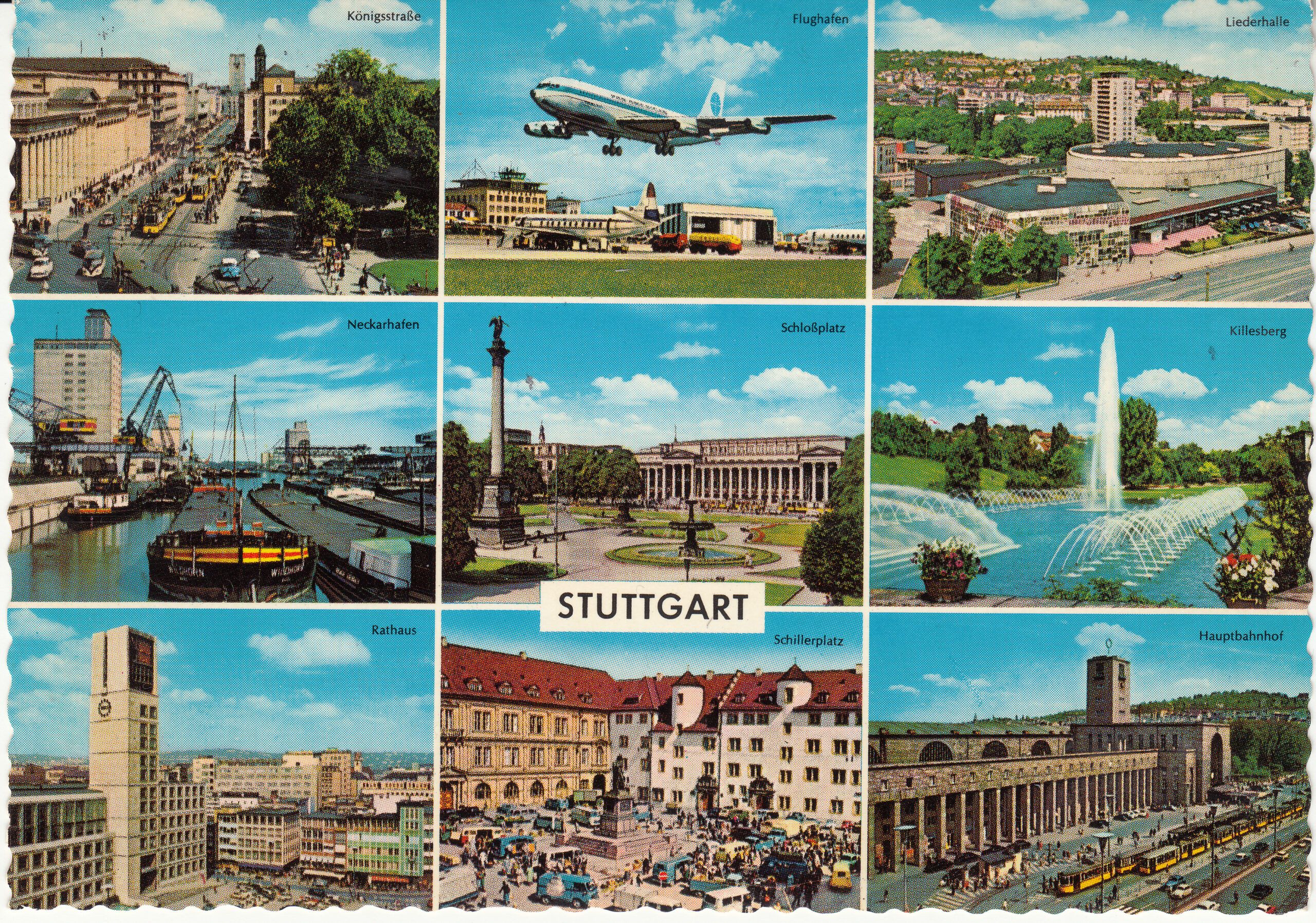 0.939- 18 Kruger Postcard Germany Stuttgart