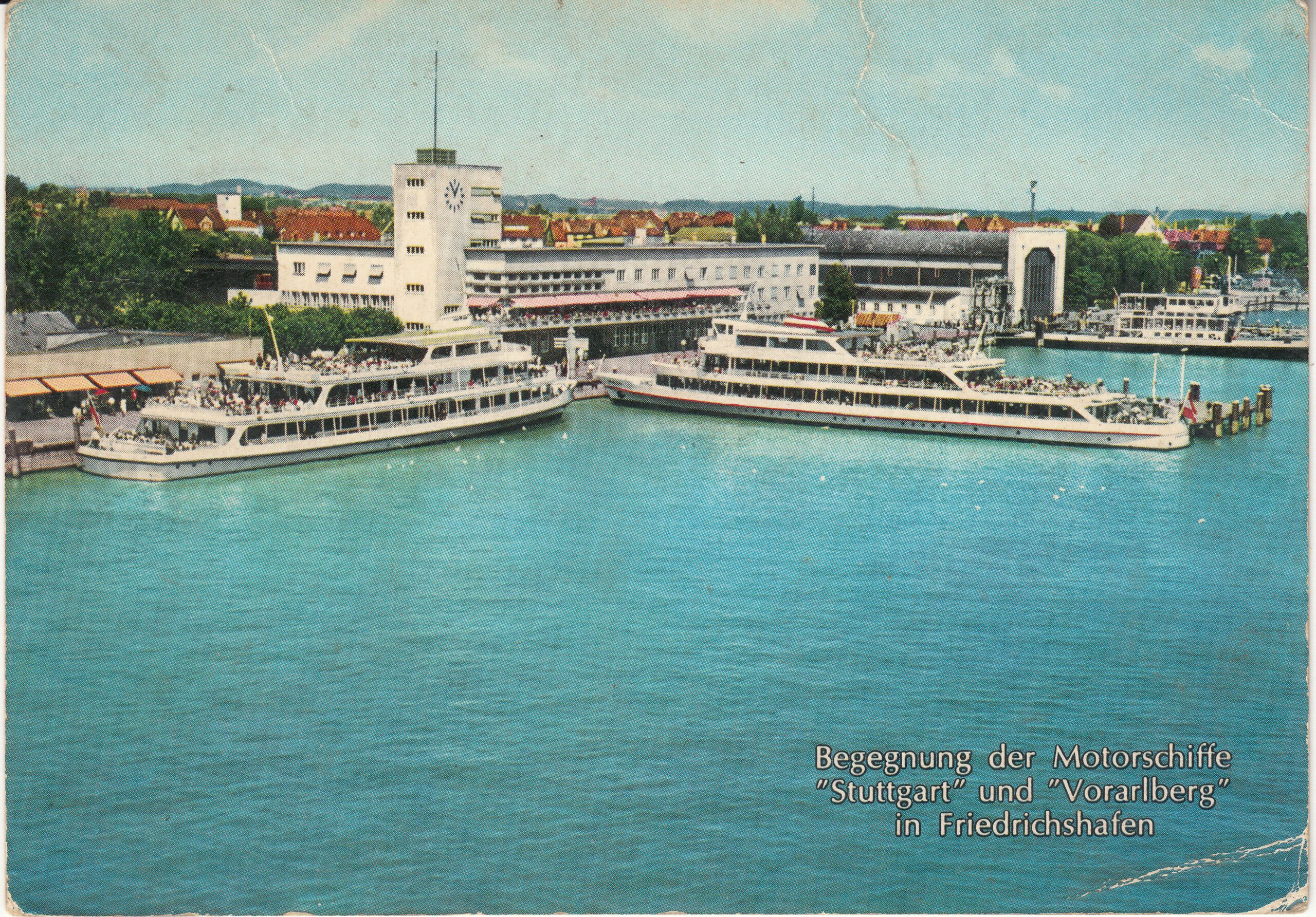 0.926-114 Krüger Postcard Germany Bodensee Friedrichsahfen