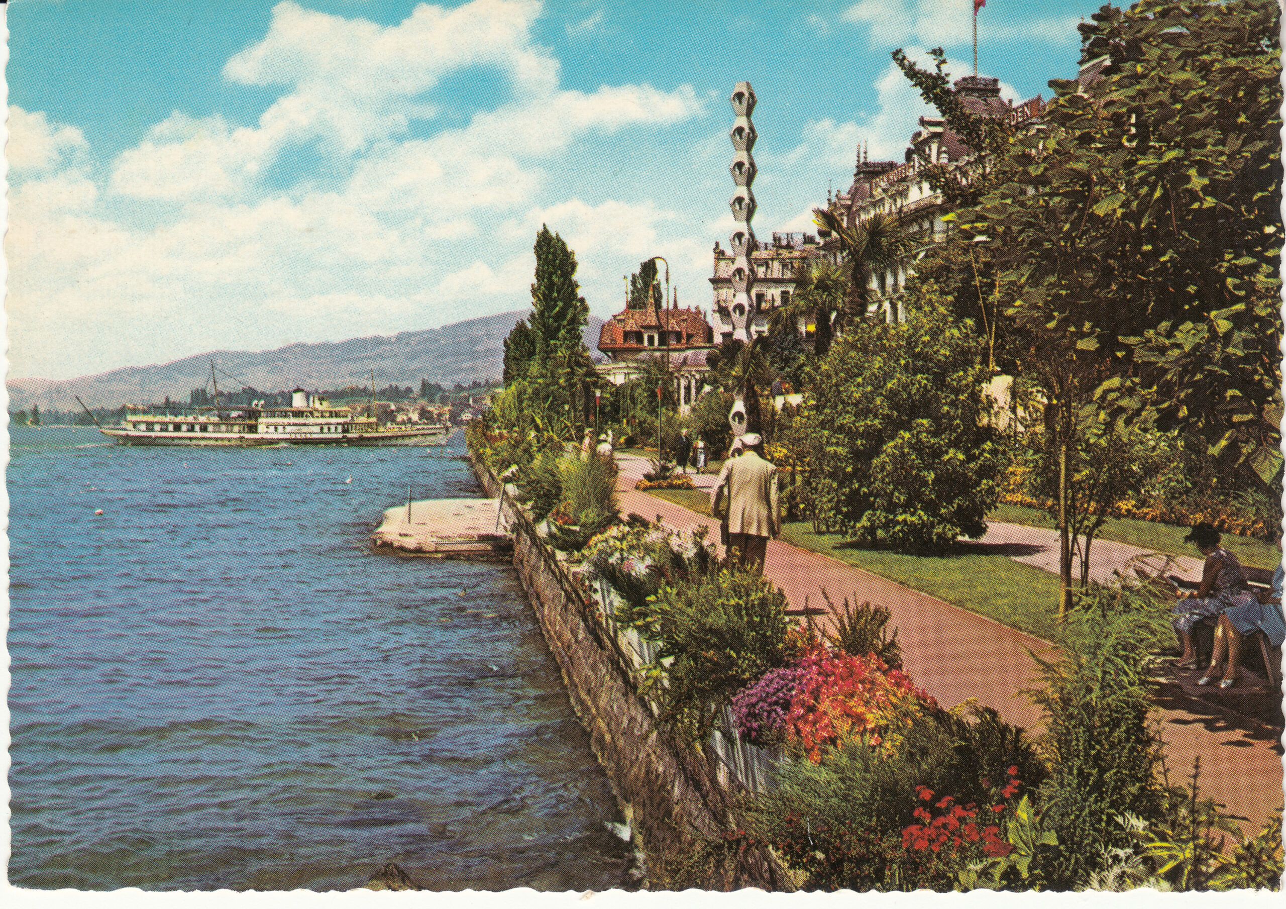 0.958- 7 Kruger Postcard Switzerland Montreux