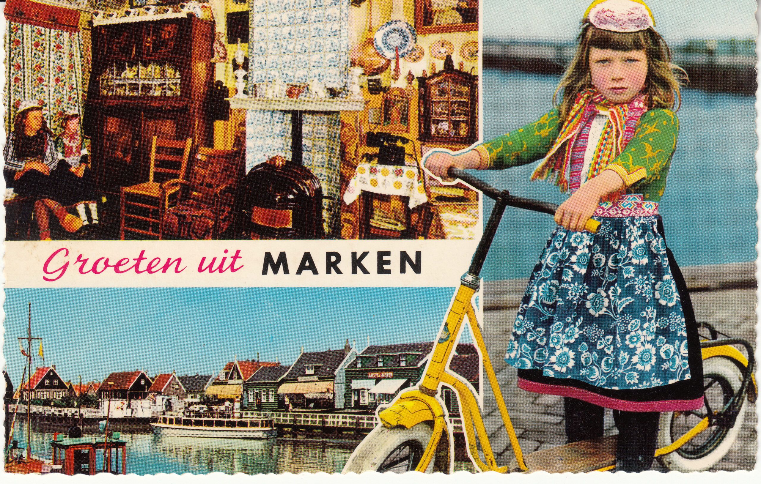 0.968- 61 Krüger Postcard Netherlands-Holland Marken