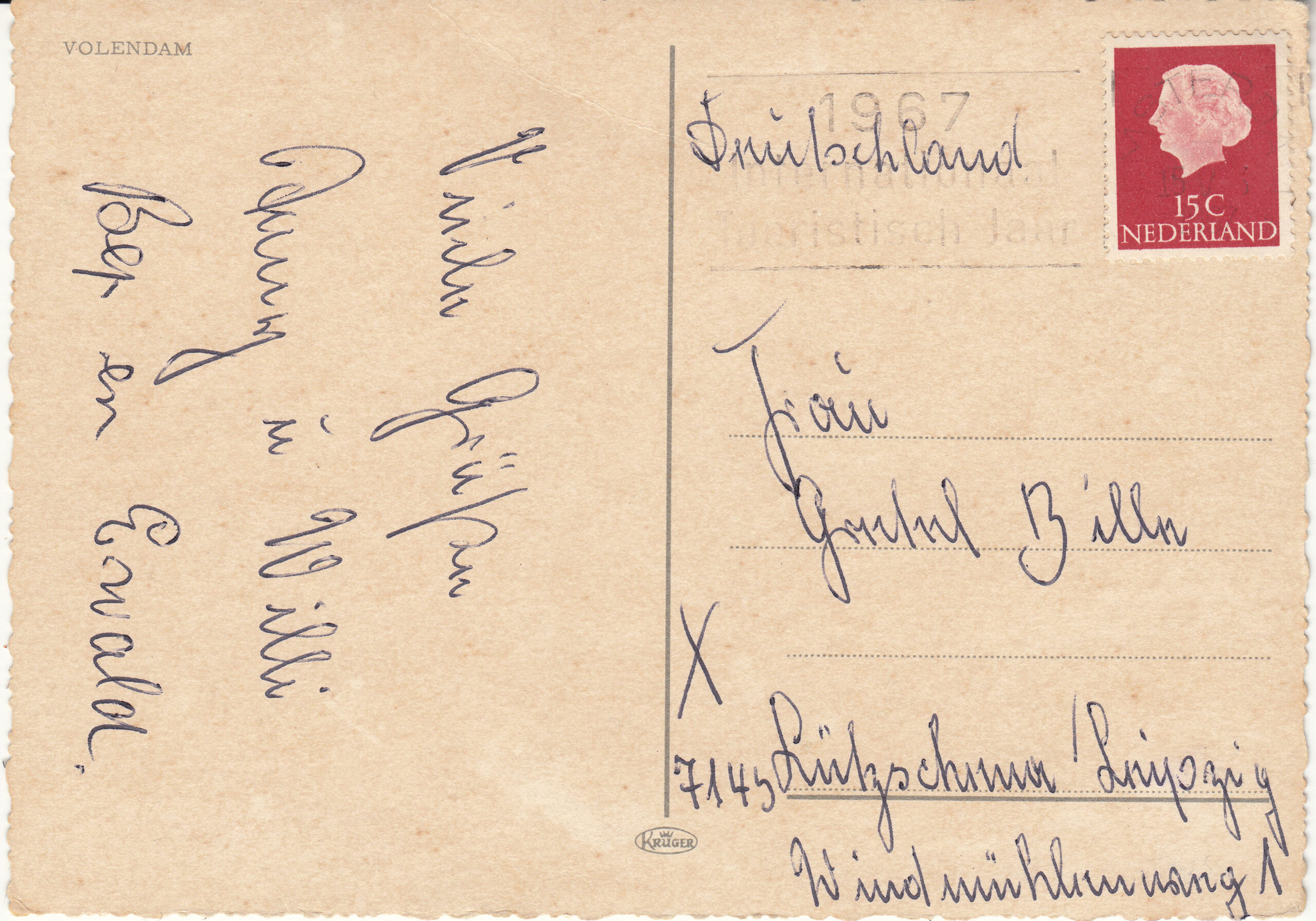 0.968-xx1 Krüger Postcard Netherlands-Holland Volendam_0001