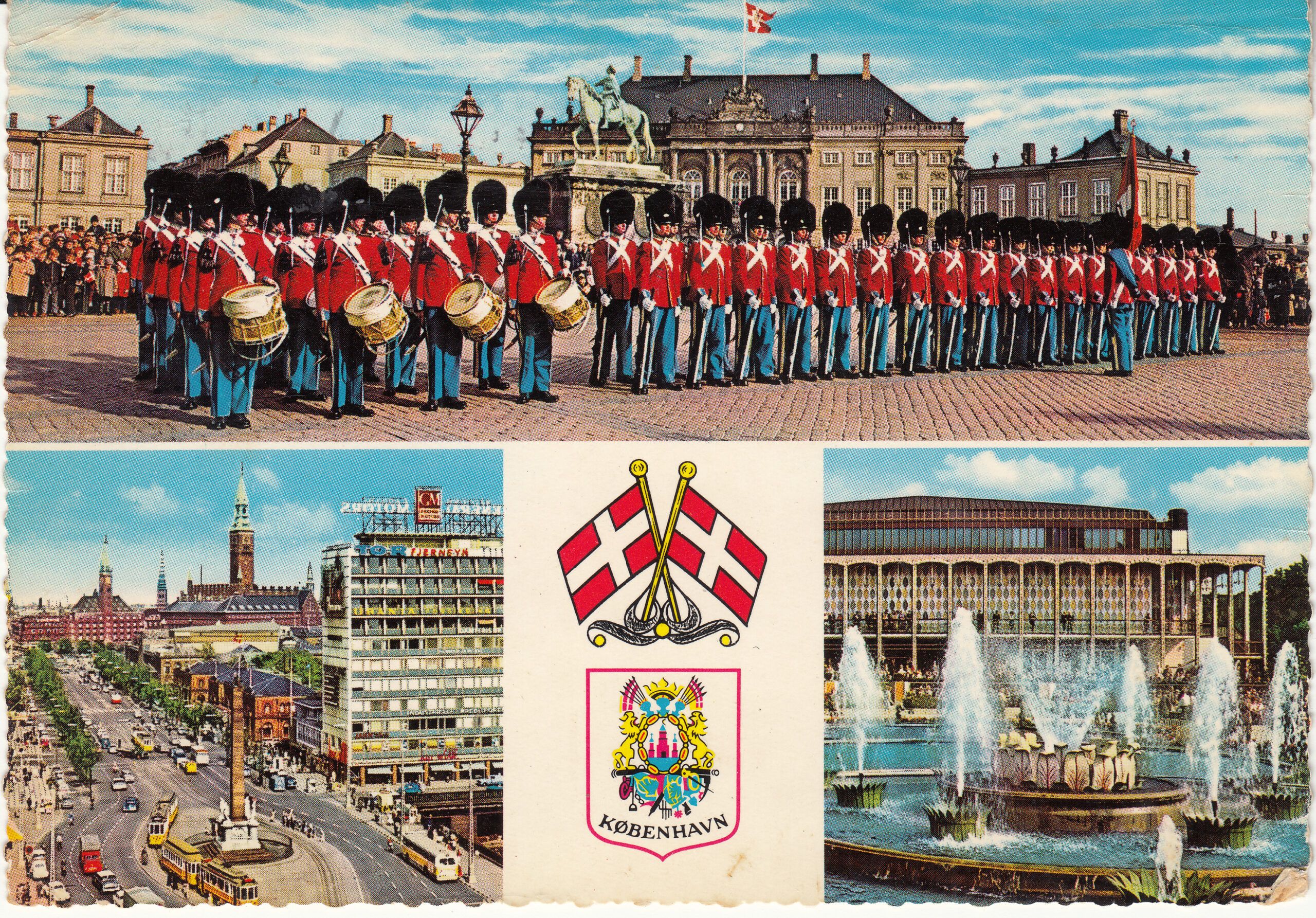 0.989- 14 Krüger Postcard Denmark Copenhagen