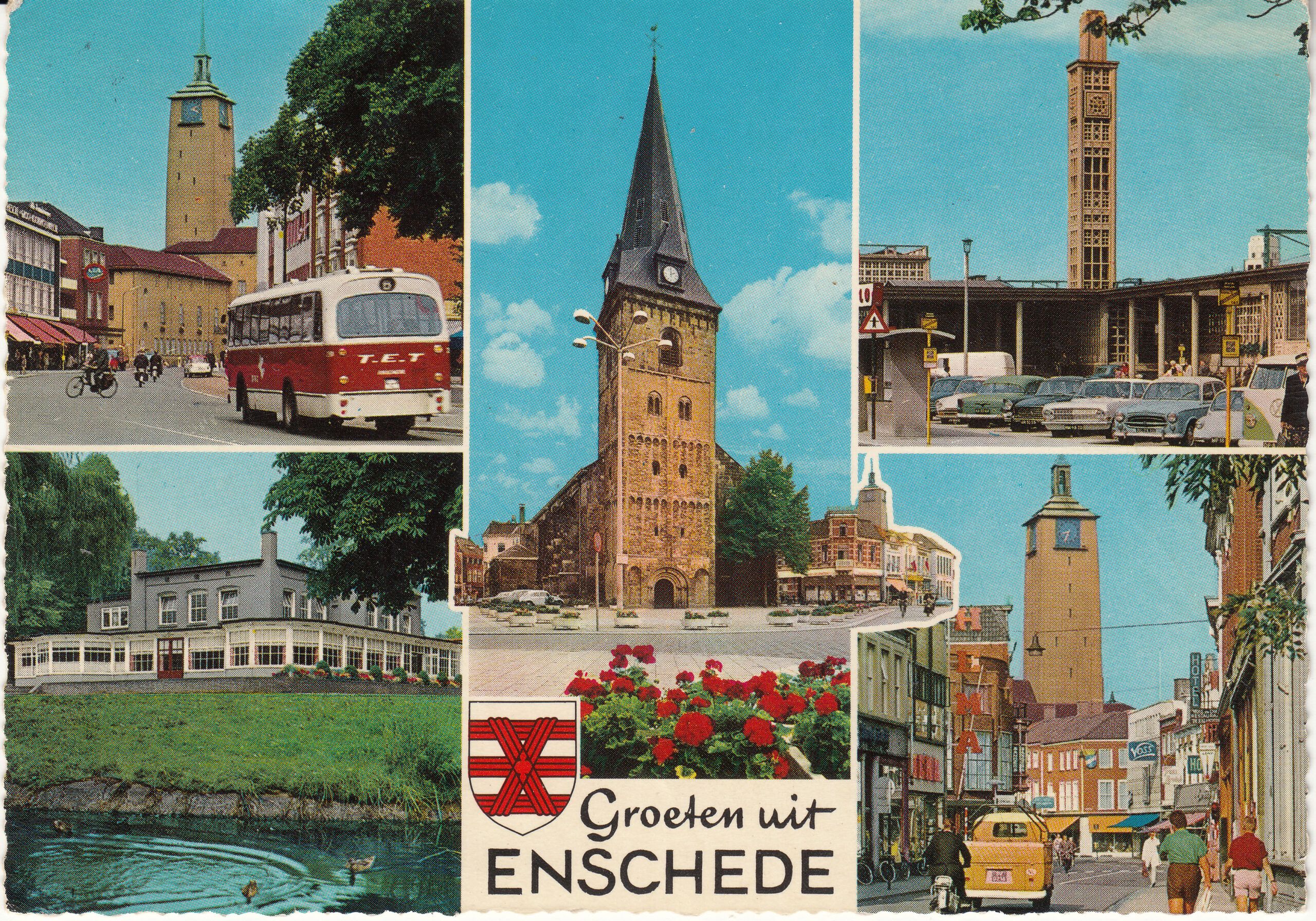 1.118- 6 Krüger Postcard Netherlands-Holland Enschede
