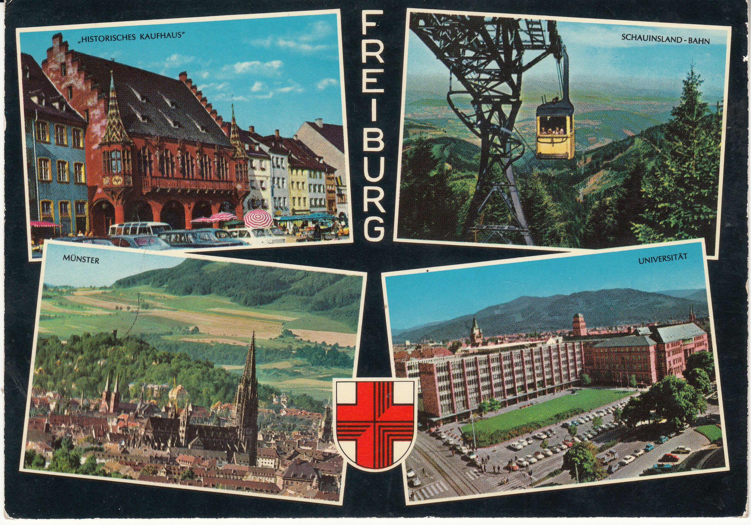 0.727- 23 Krüger Postcard Germany Freiburg