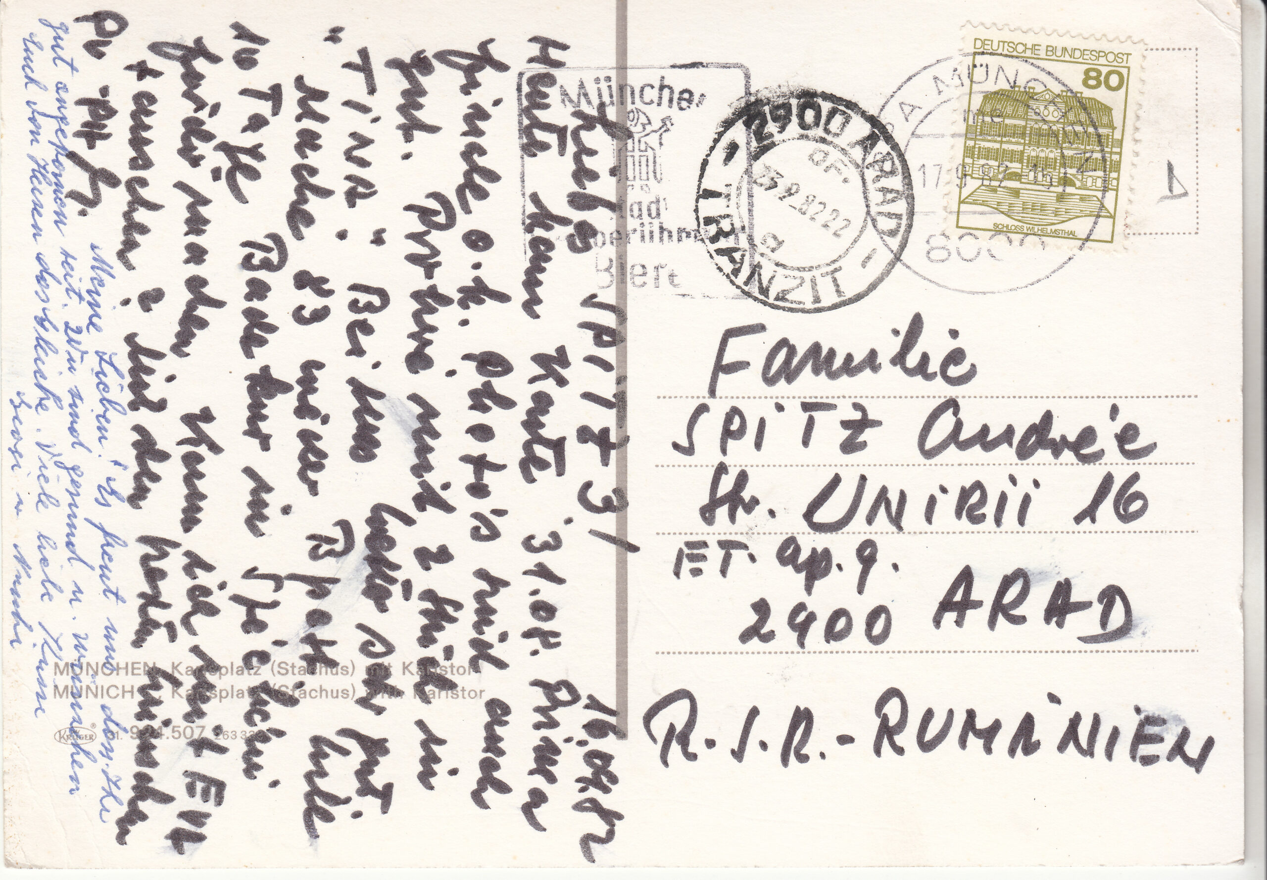 0.924-507.31 Kruger Postcard Germany Munchen_0001