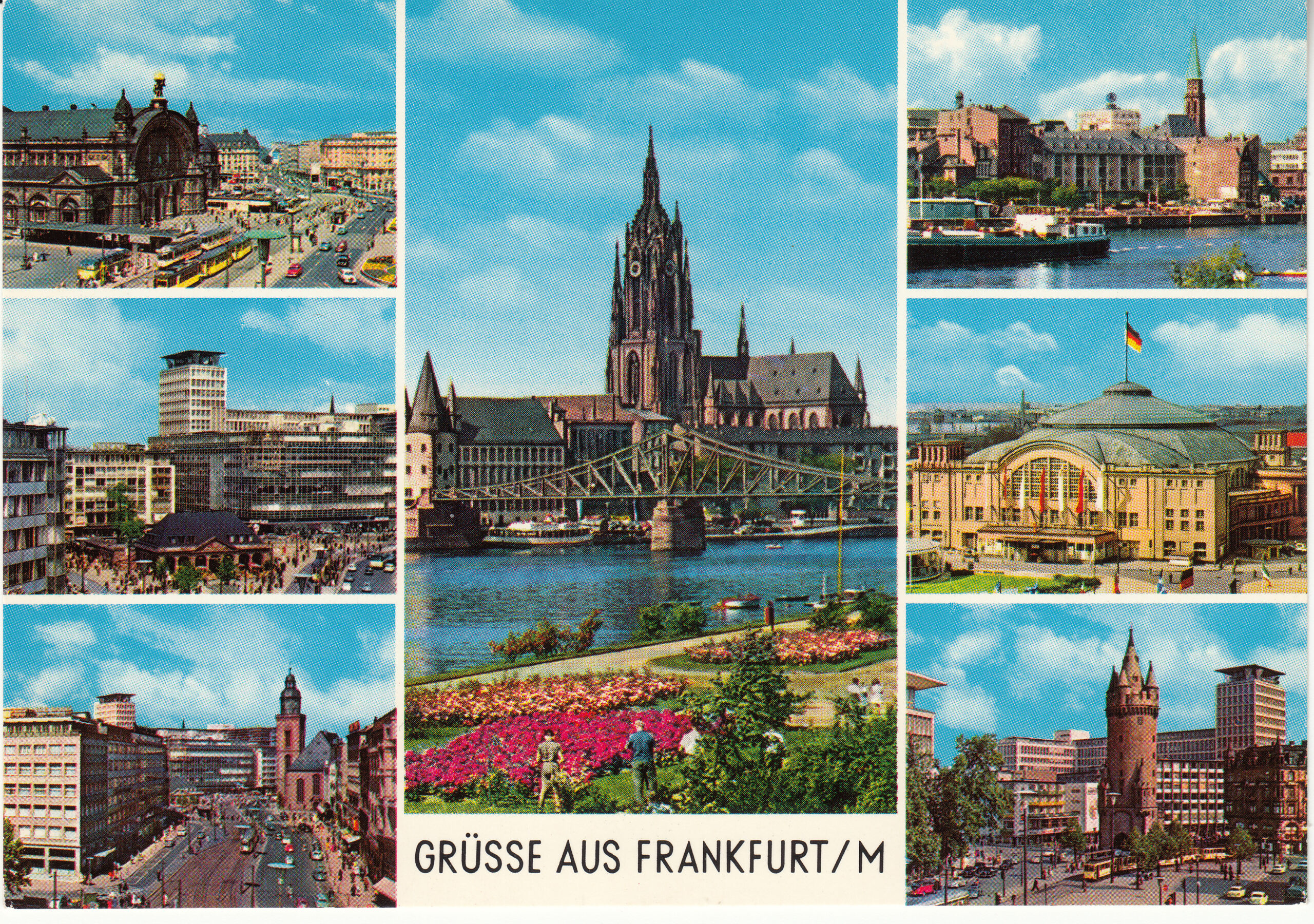 0.925- 28 Krüger Postcard Germany Frankfurt