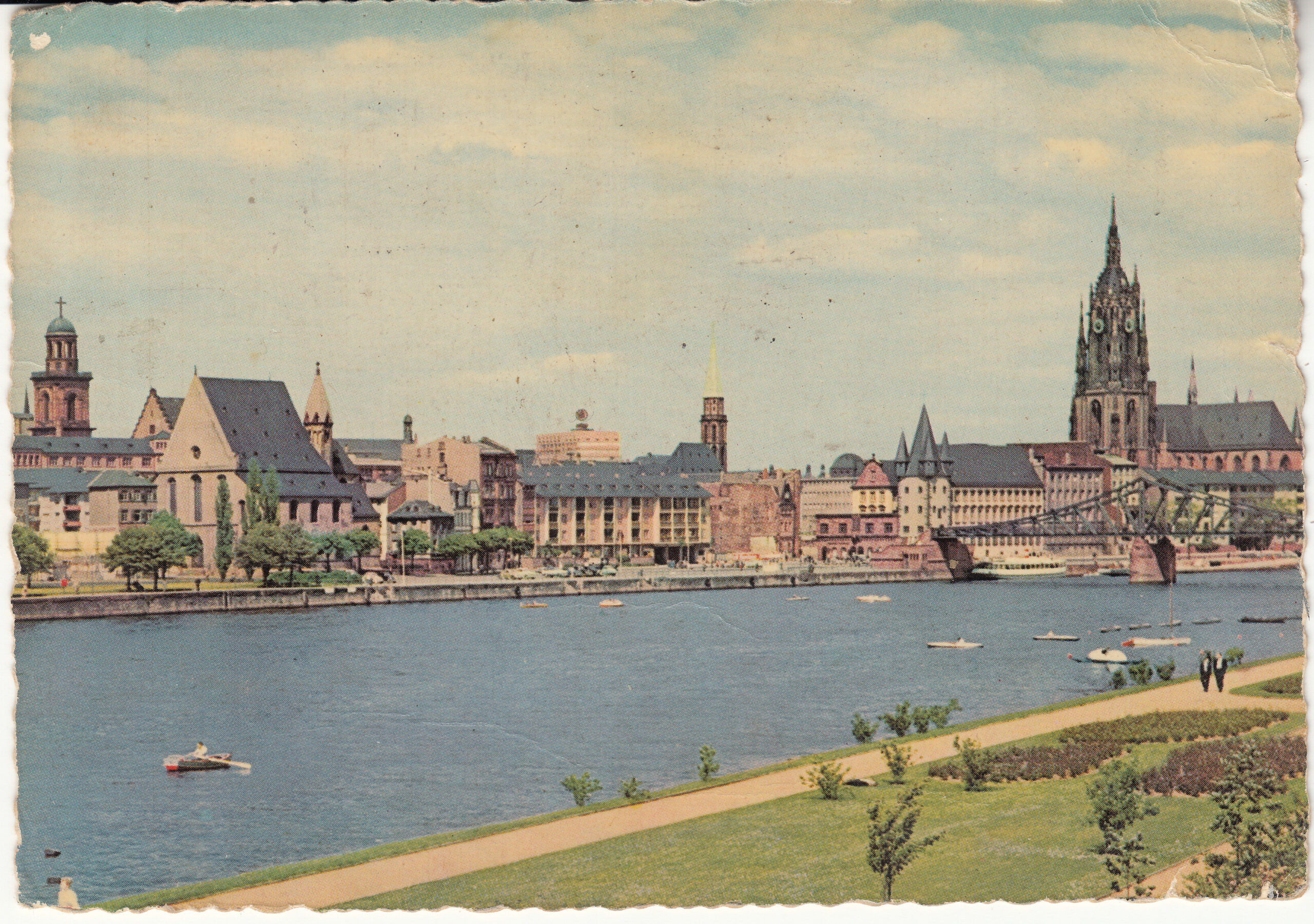 0.925- 6 AFKH Postcard Germany Frankfurt