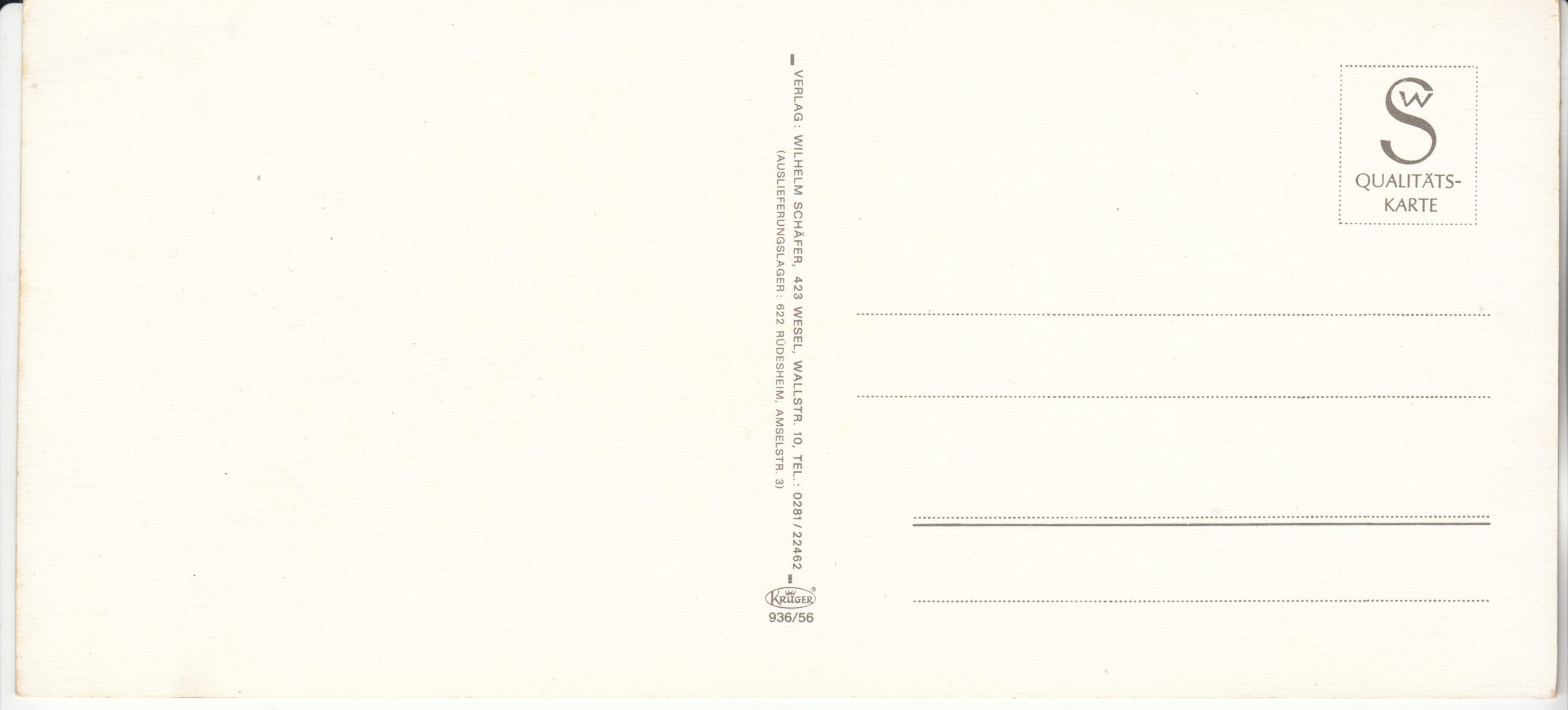 0.936- 56 Krüger Postcard Germany Rhein Bonn_0001