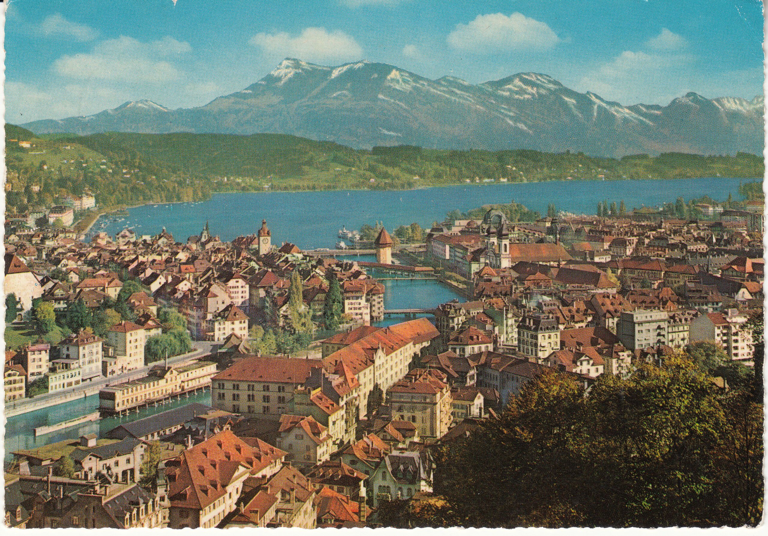0.950- 9 Krüger Postcard Switzerland Luzern