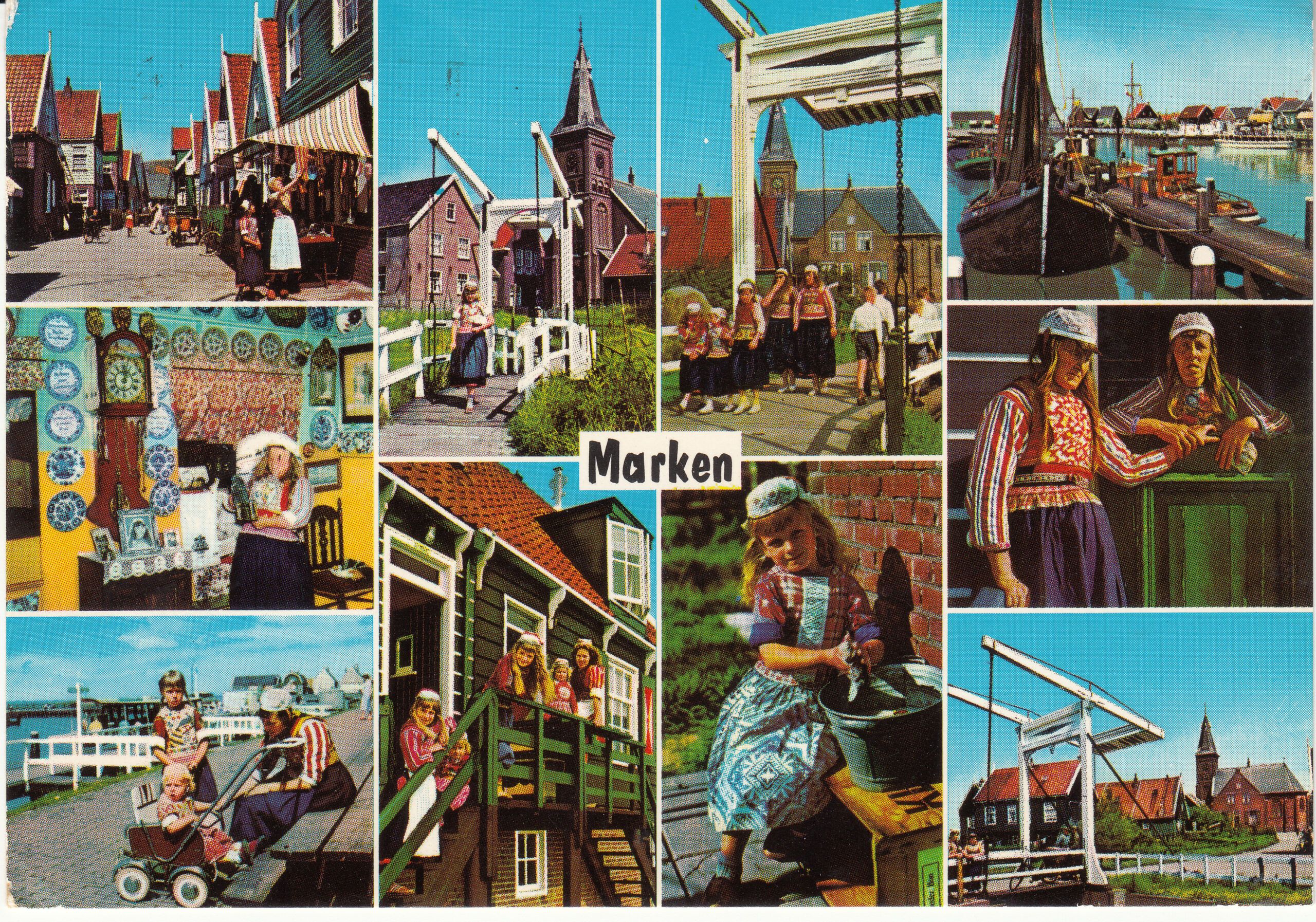 0.968- 33 Krüger Postcard Netherlands-Holland Marken
