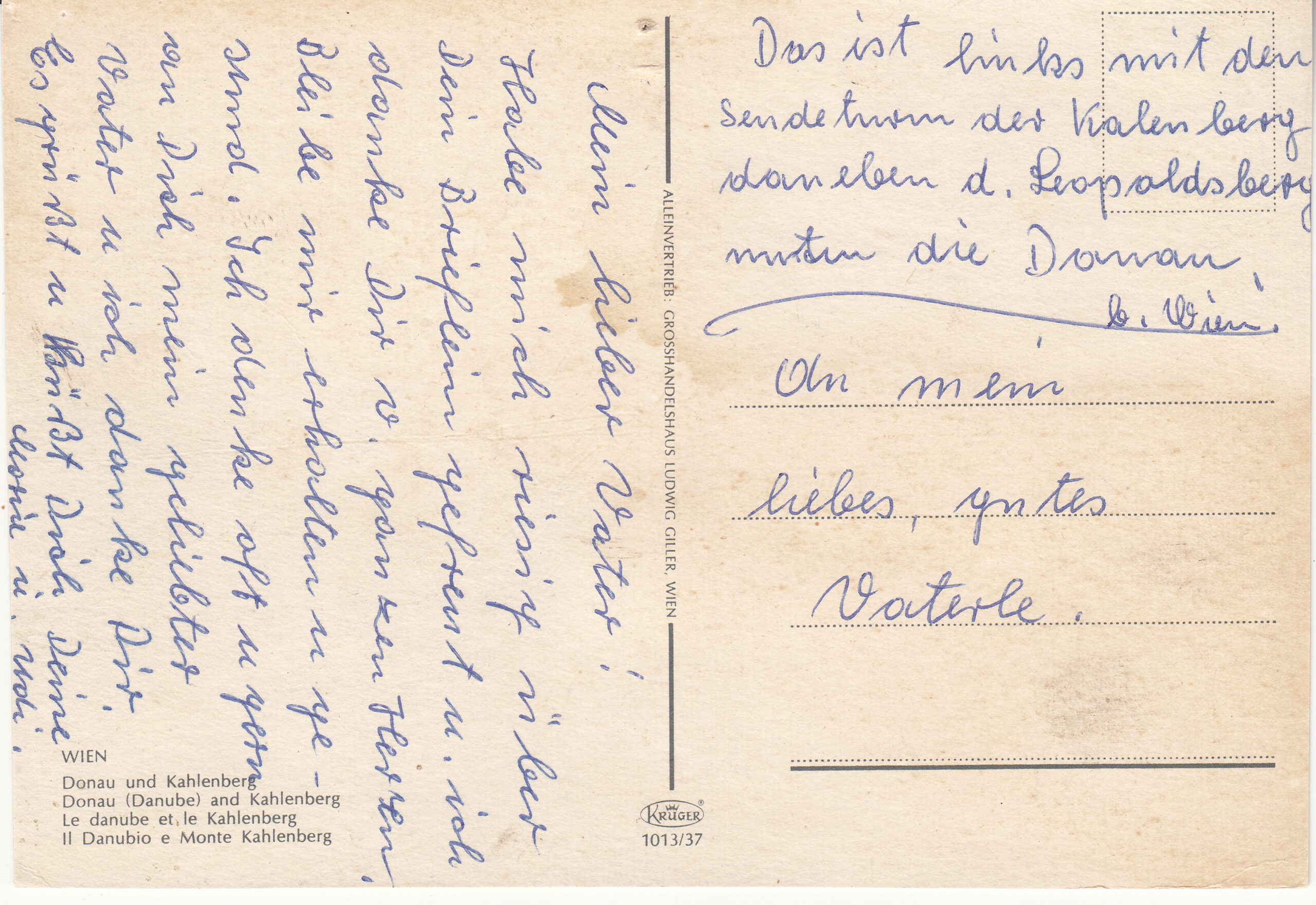 1.013- 37 Krüger Postcard Austria Wien_0001
