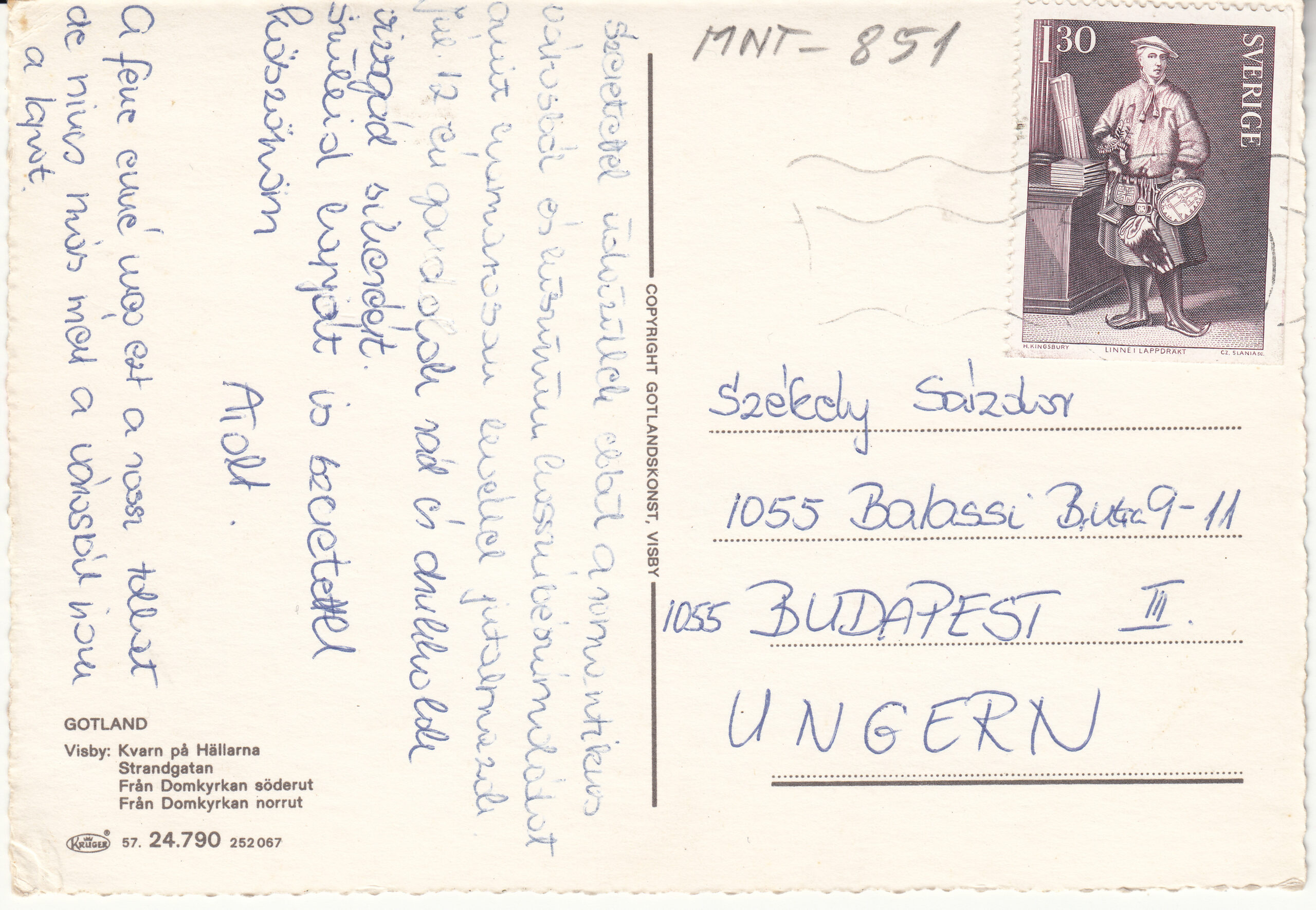 1.024.-790.57 Krüger Postcard Sweden Gotland_0001