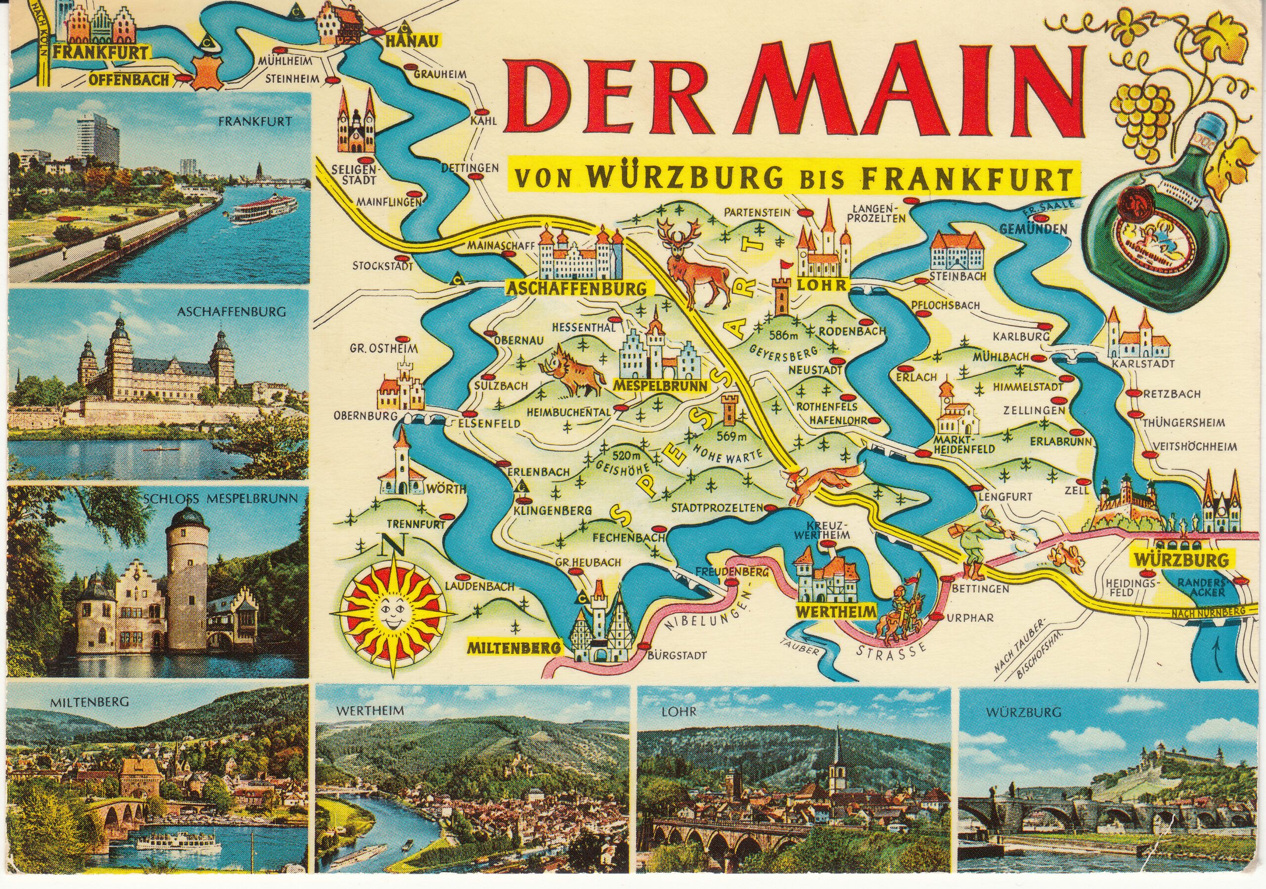 0.916-371 Krüger Postcard Germany Der Main
