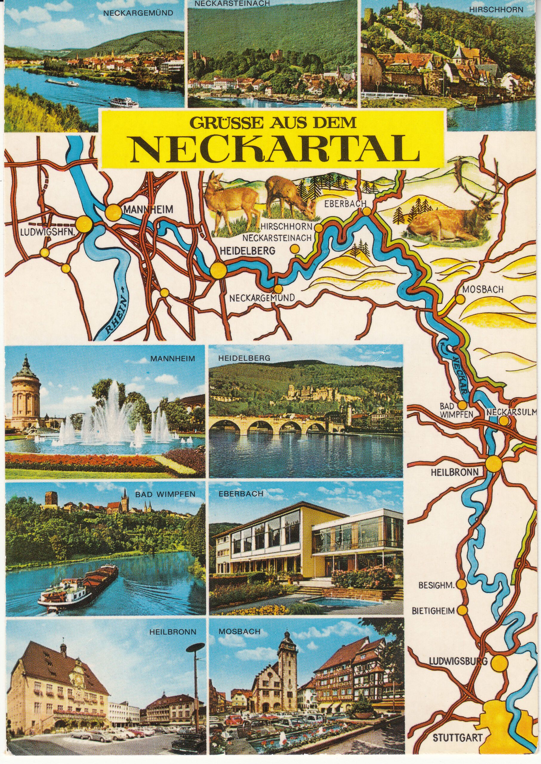 0.916-469 Krüger Postcard Germany Neckartal