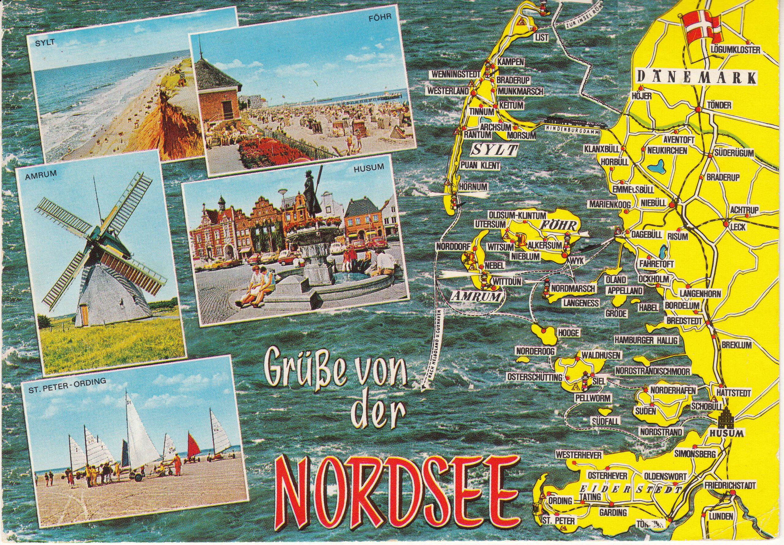 0.916-516.31 Krüger Postcard Germany Nordsee