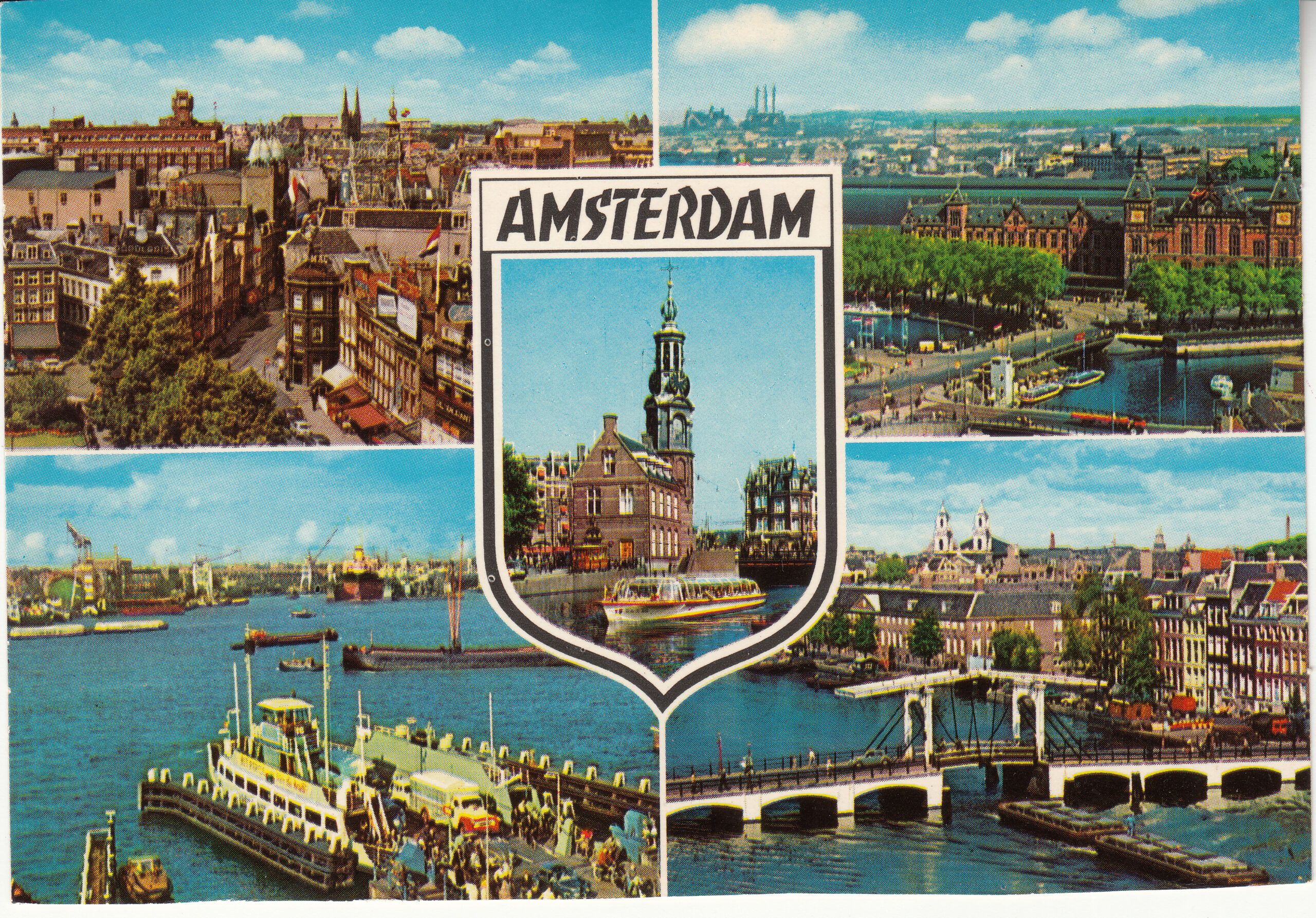 0.935- 74 MUVA Postcard Netherlands-Holland Amsterdam