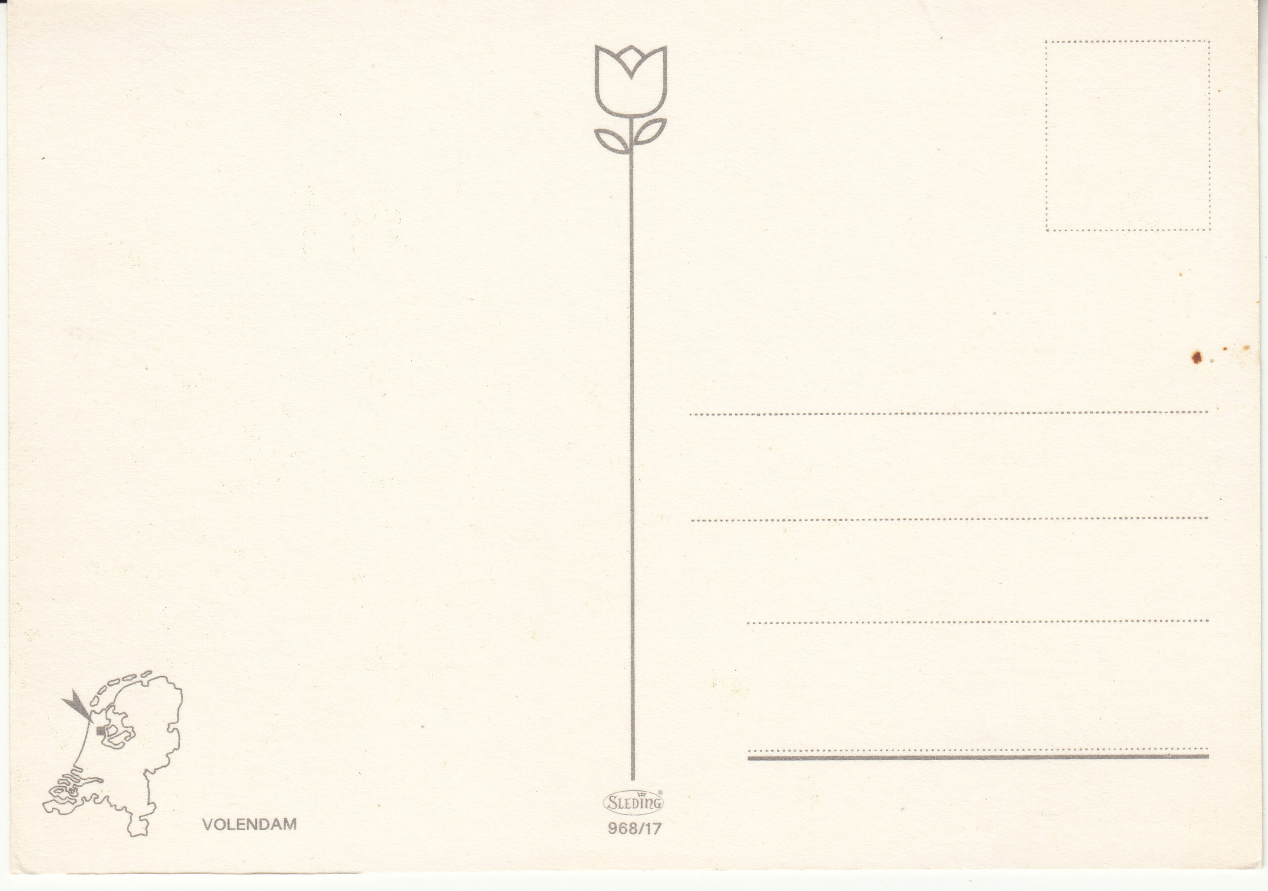 0.968- 17 Selding Postcard Holland Volendam_0001