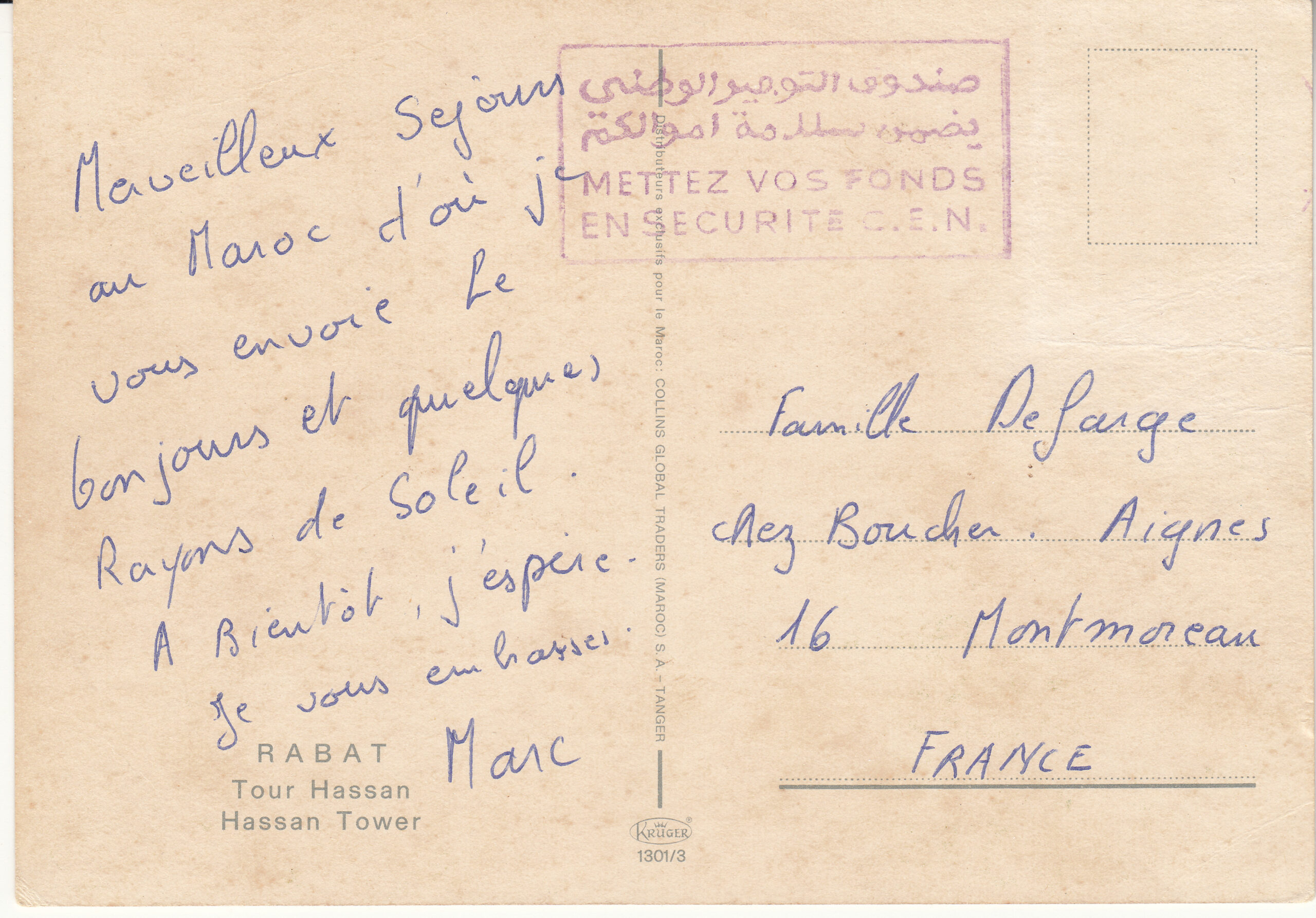 1.301- 3 Krüger Postcard Morocco Rabat_0001