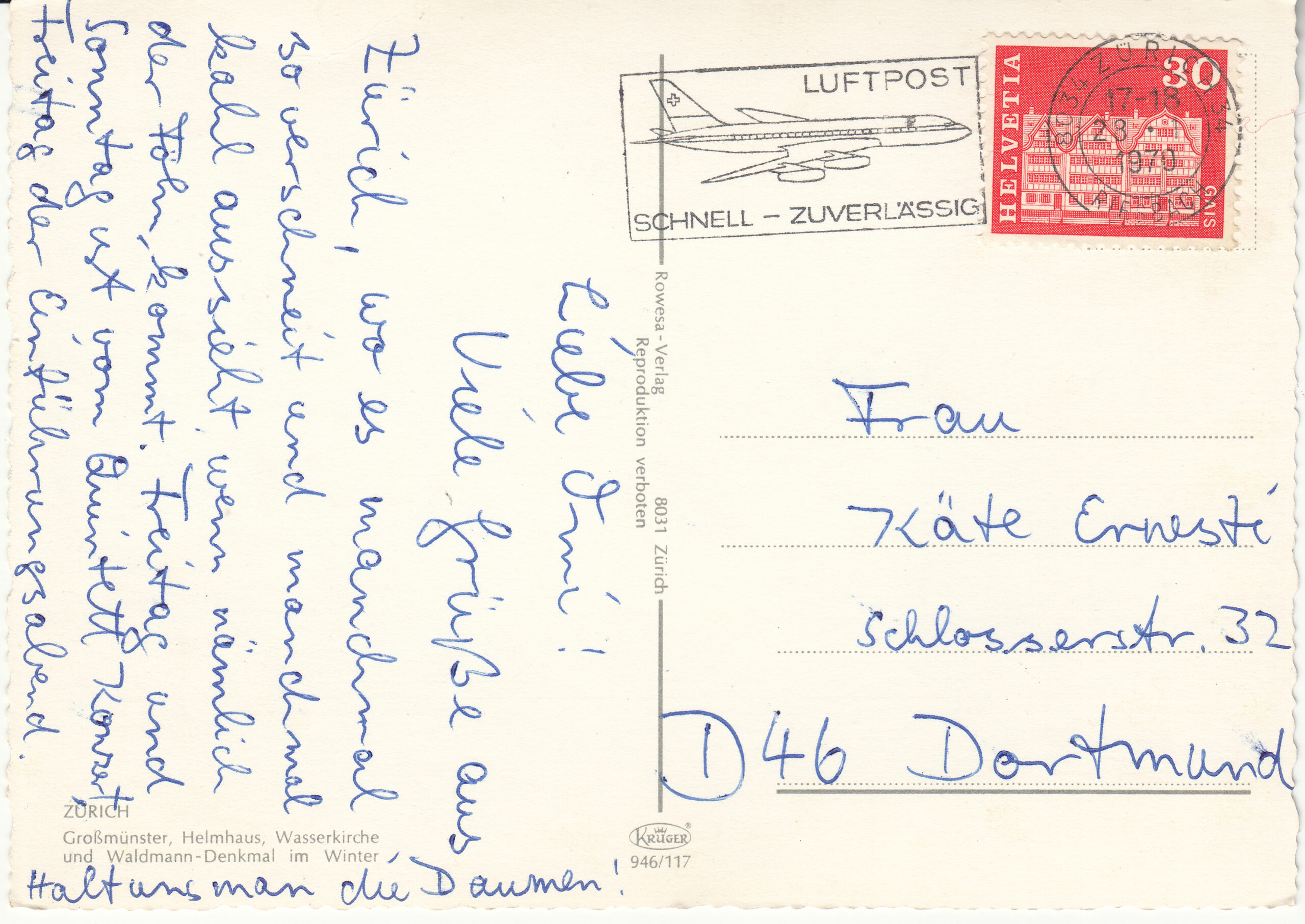 0.946-117 Krüger Postcard Switzerland Zürich_0001