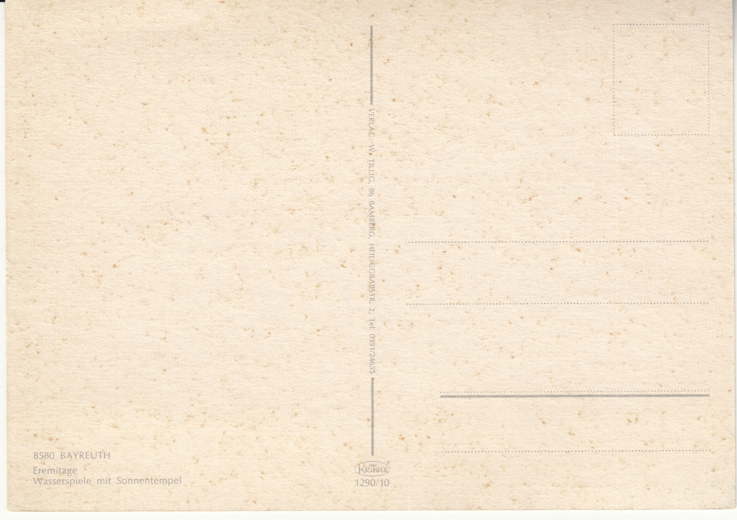 1.290- 10 Krüger Postcard Germany Bayreuth_0001