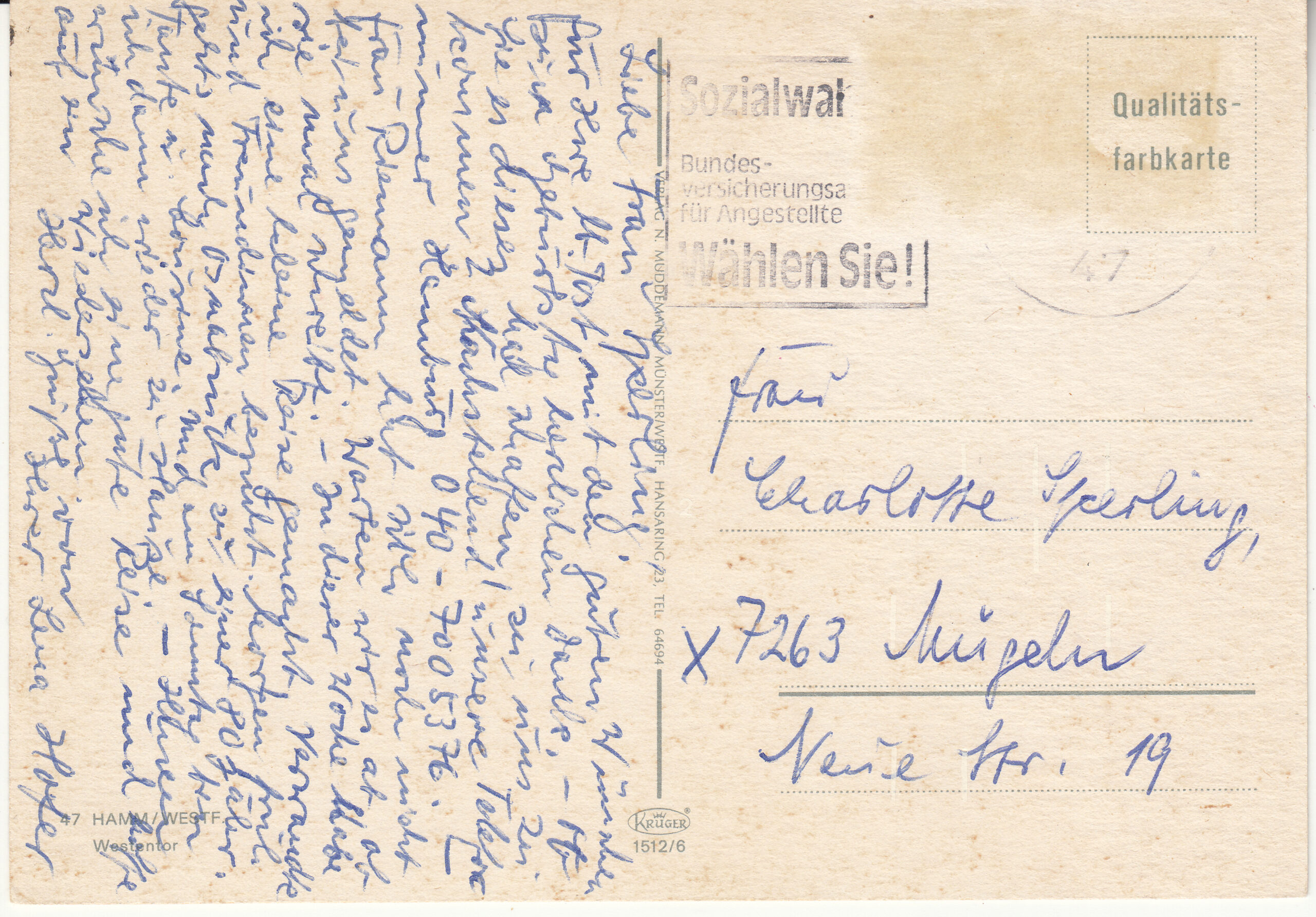 1.512- 6 Krüger Postcard Germany Hamm_0001