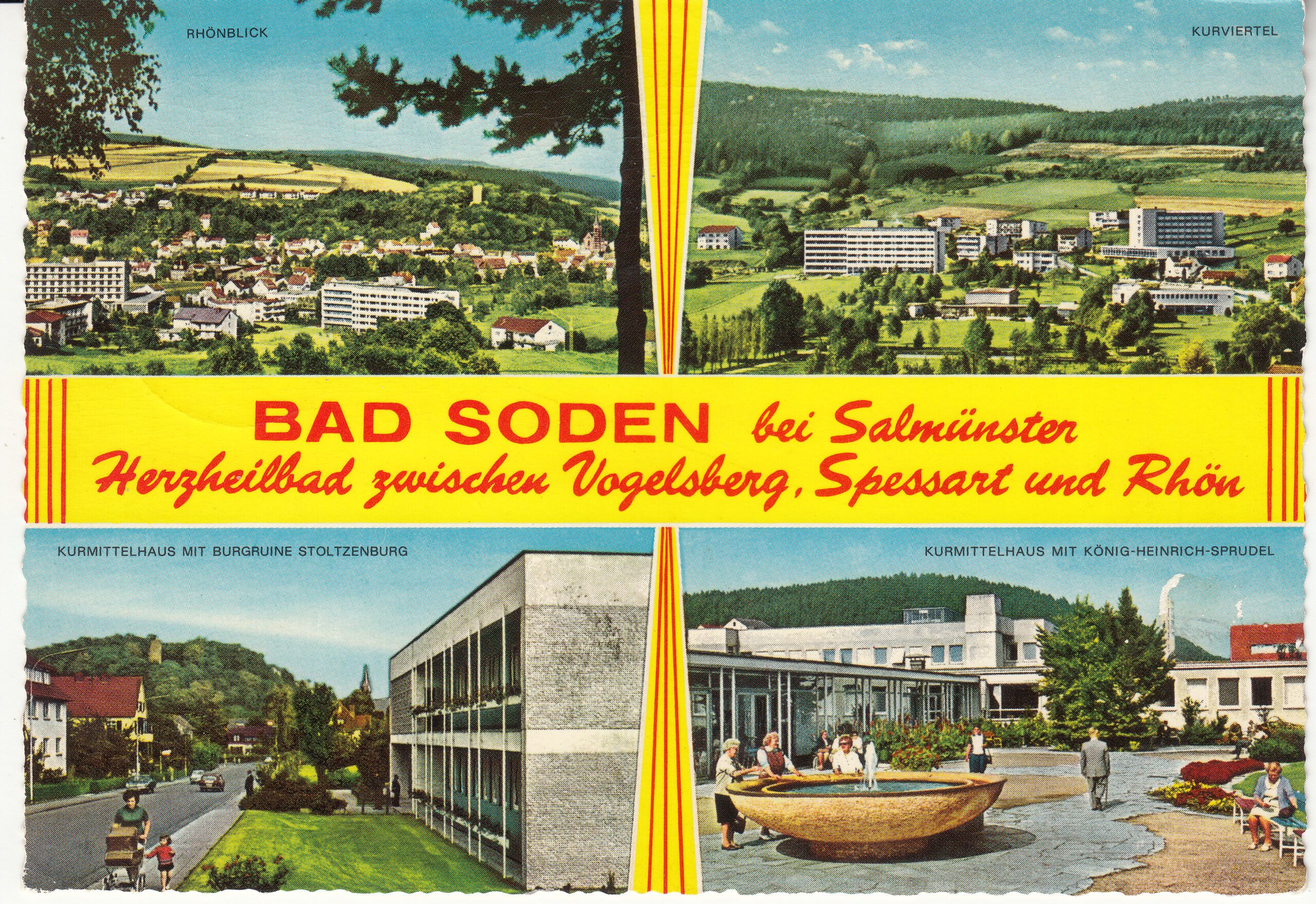 1.540- 5 Krüger Postcard Germany Bad Soden