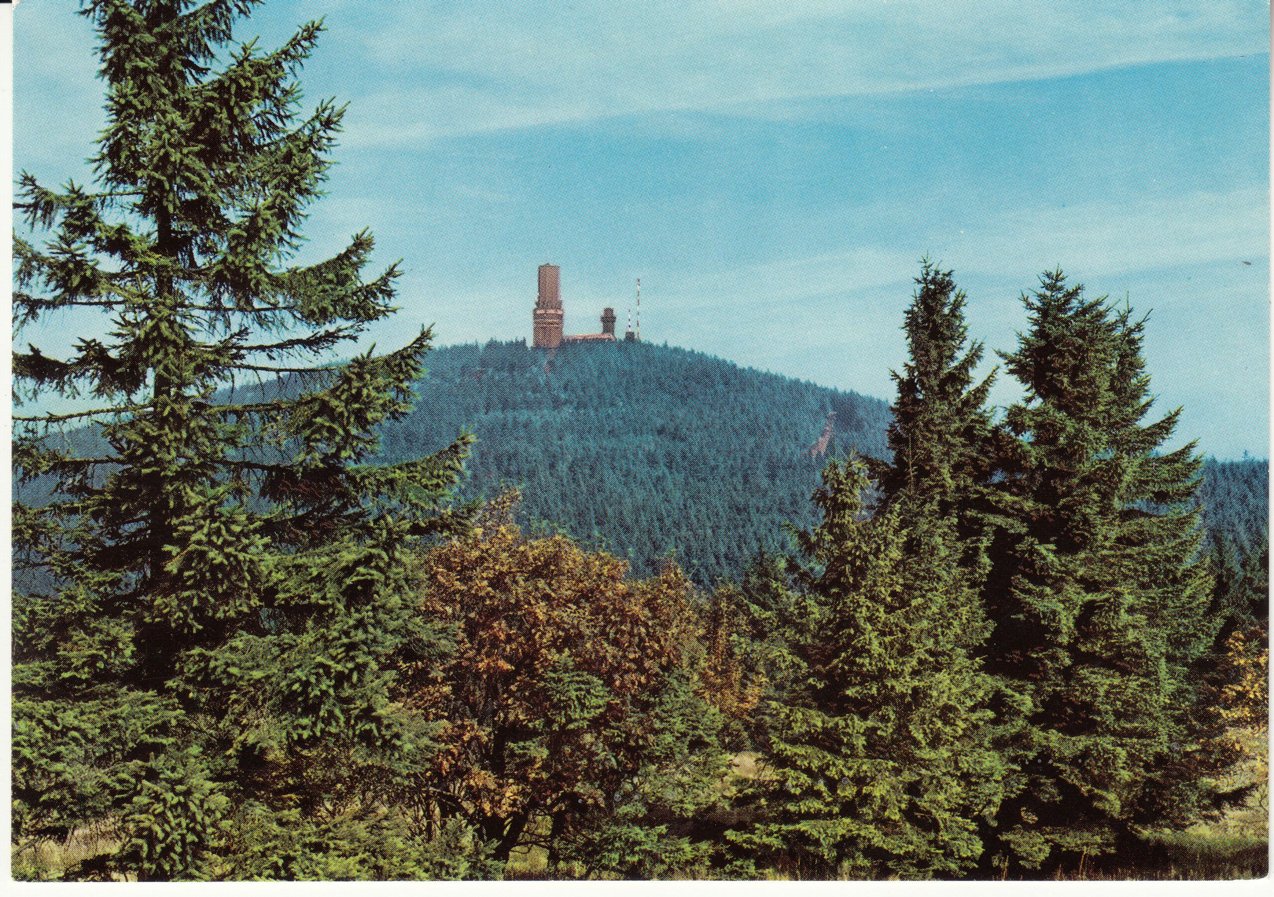 1.579- 1 Krüger Postcard Germany Großer Feledberg im Taunus
