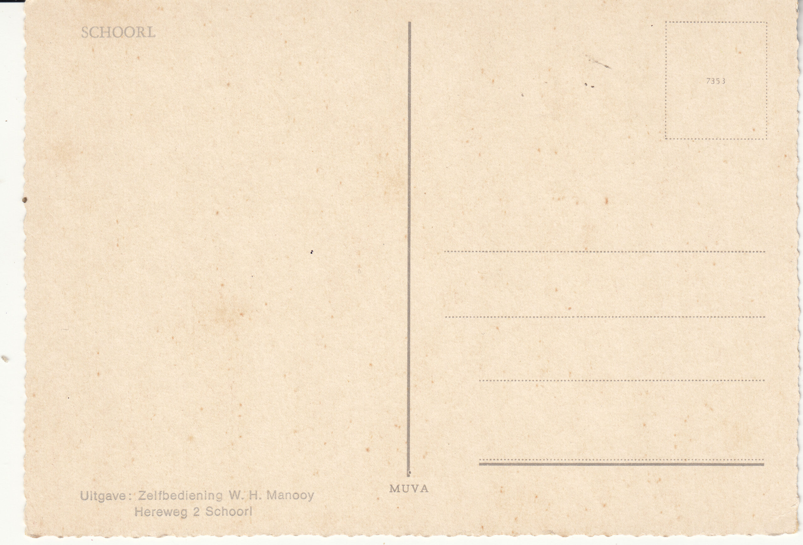 0.735- 3 MUVA Postcard Netherlands Schoorl_0001