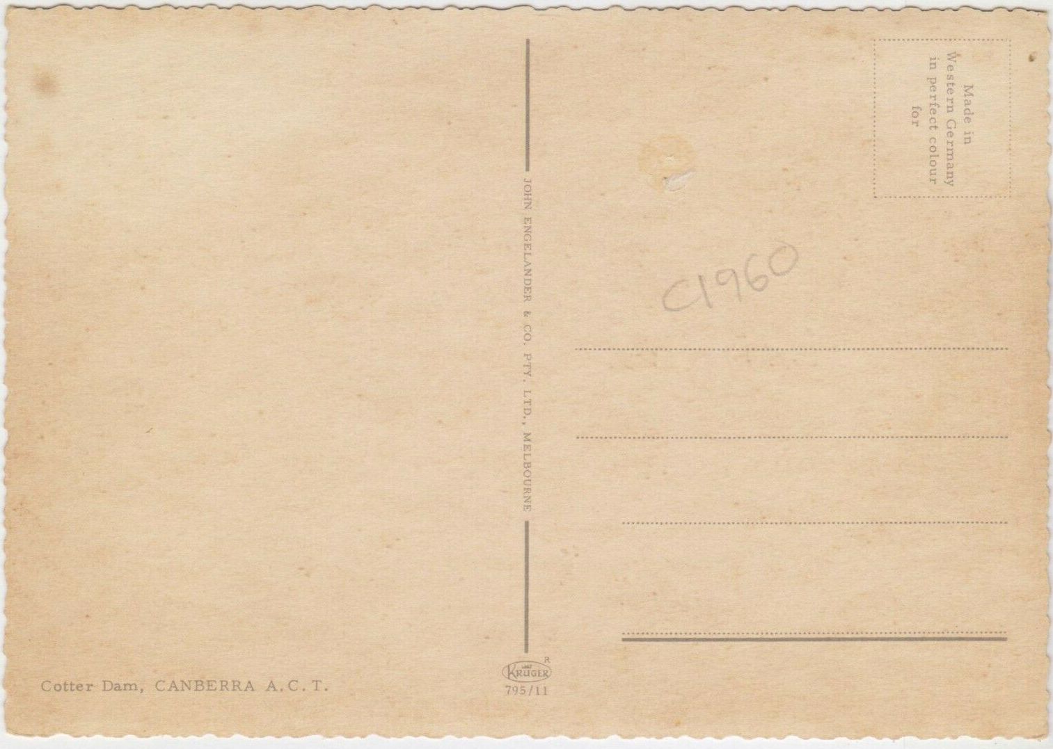 0.795- 11 Krüger Postcard Australia Camberra_01