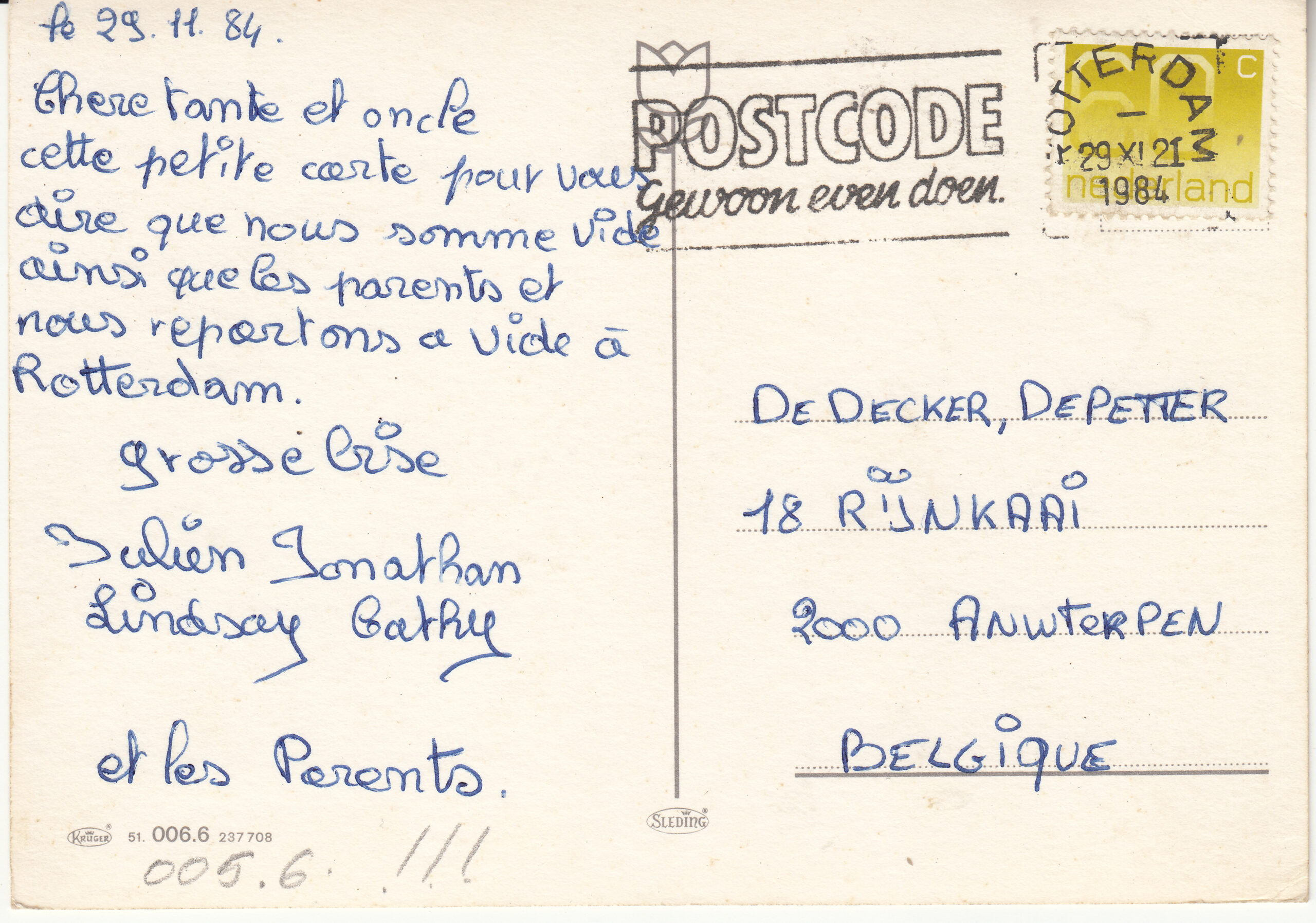 1.005- 6.51 ! Krüger Postcard Netherlands-Holland Dordrecht_0001