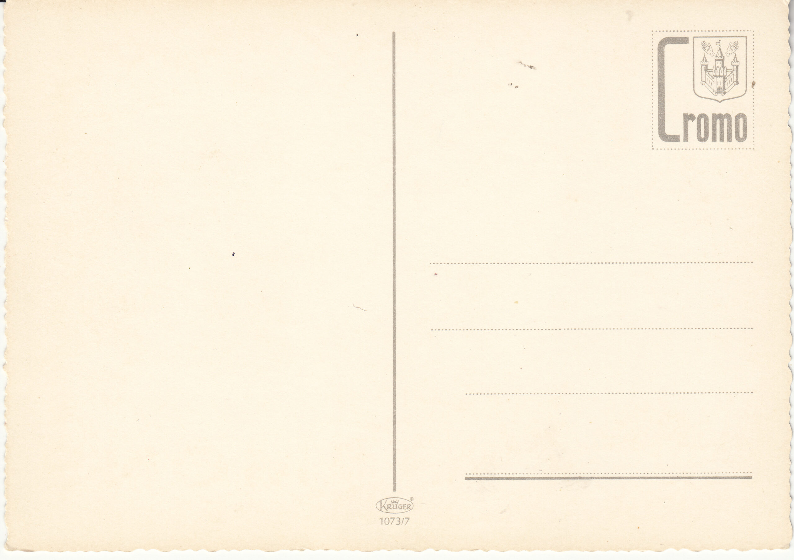 1.073- 7 Krüger Postcard Belgium Mons_0001