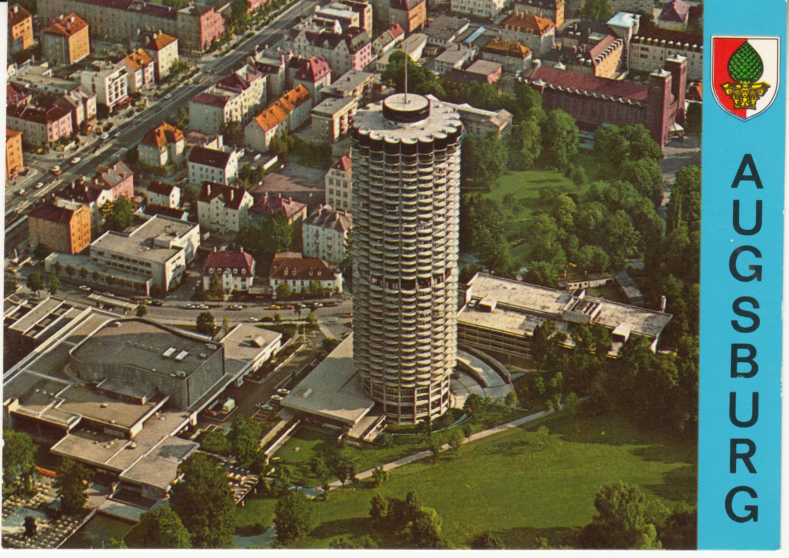 0.703- 39.31 Krüger Postcard Germany Augsburg