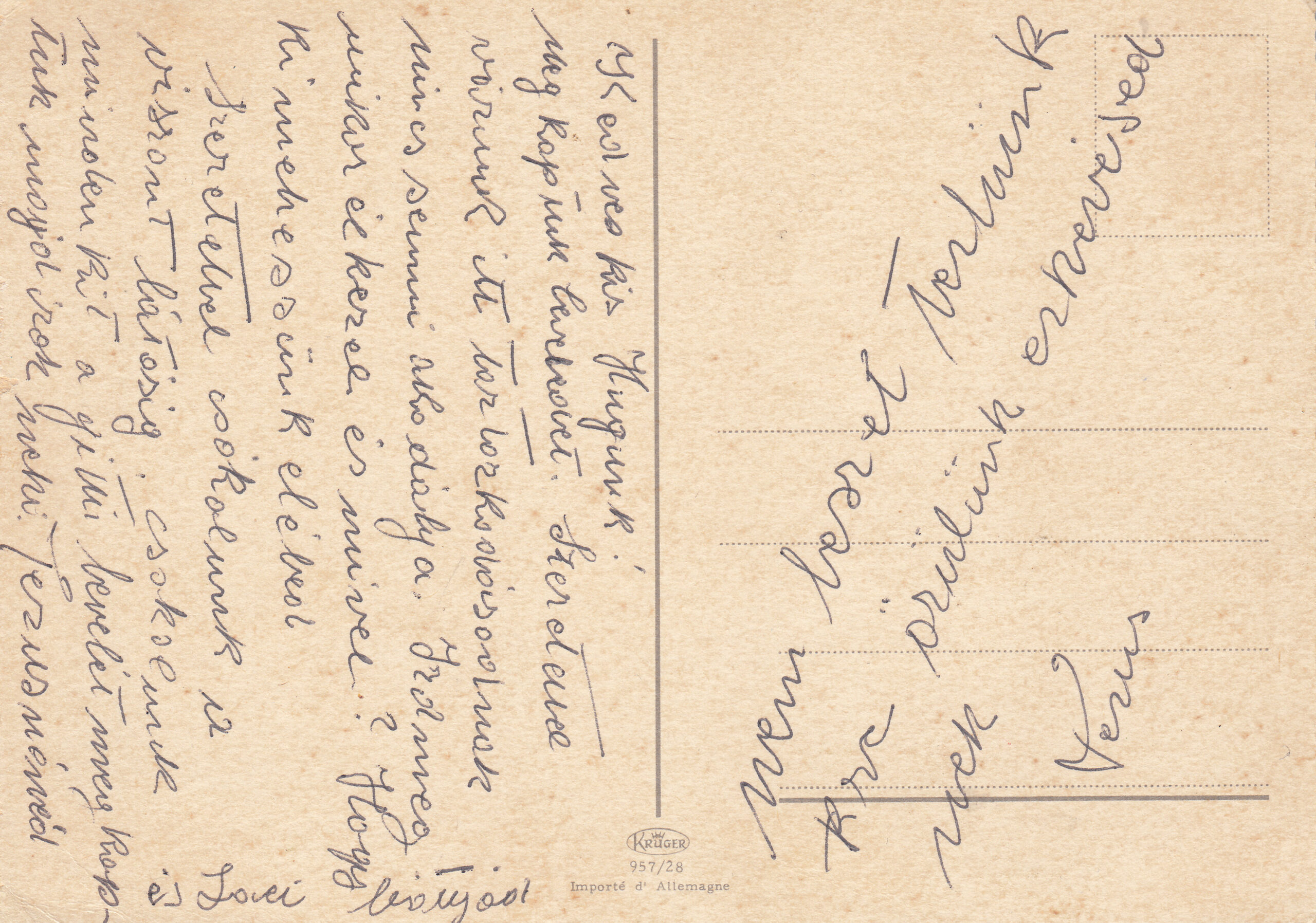 0.957- 28 Krüger Postcard France Paris_0001