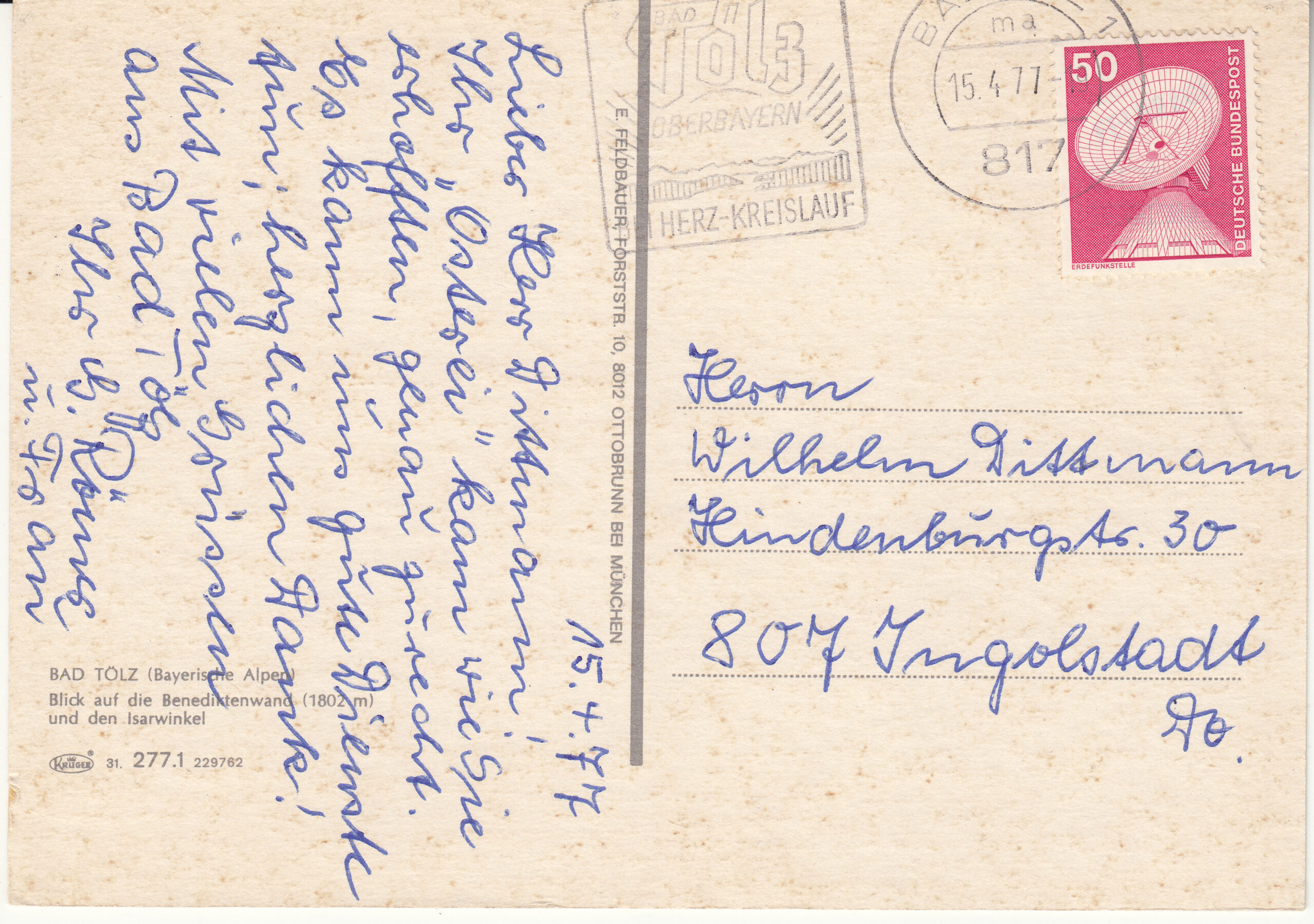 1.277- 1.31 Krüger Postcard Germany Bad Tölz_0001