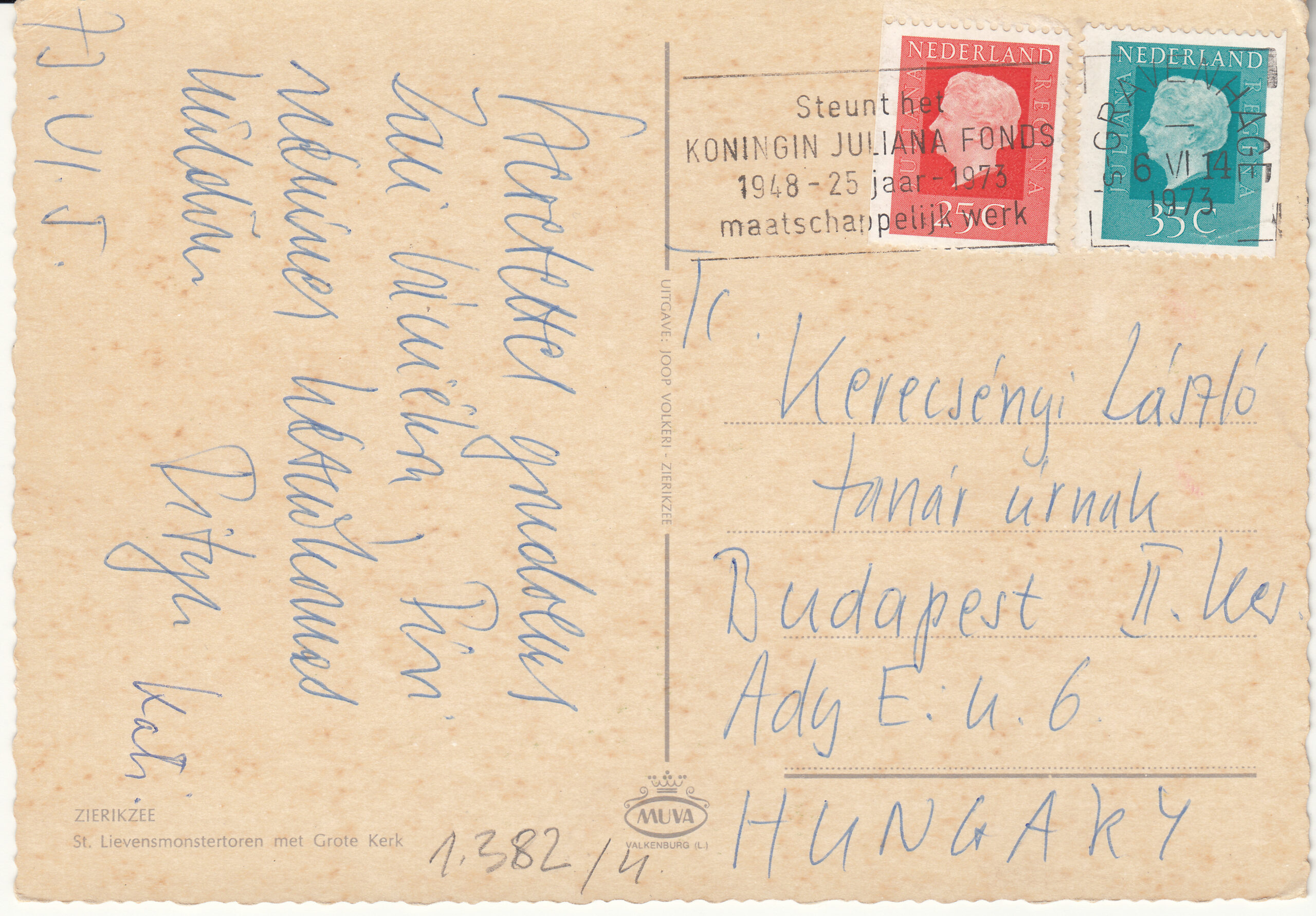 1.382- 4 MUVA Postcard Netherlands-Holland Zierikzee_0001