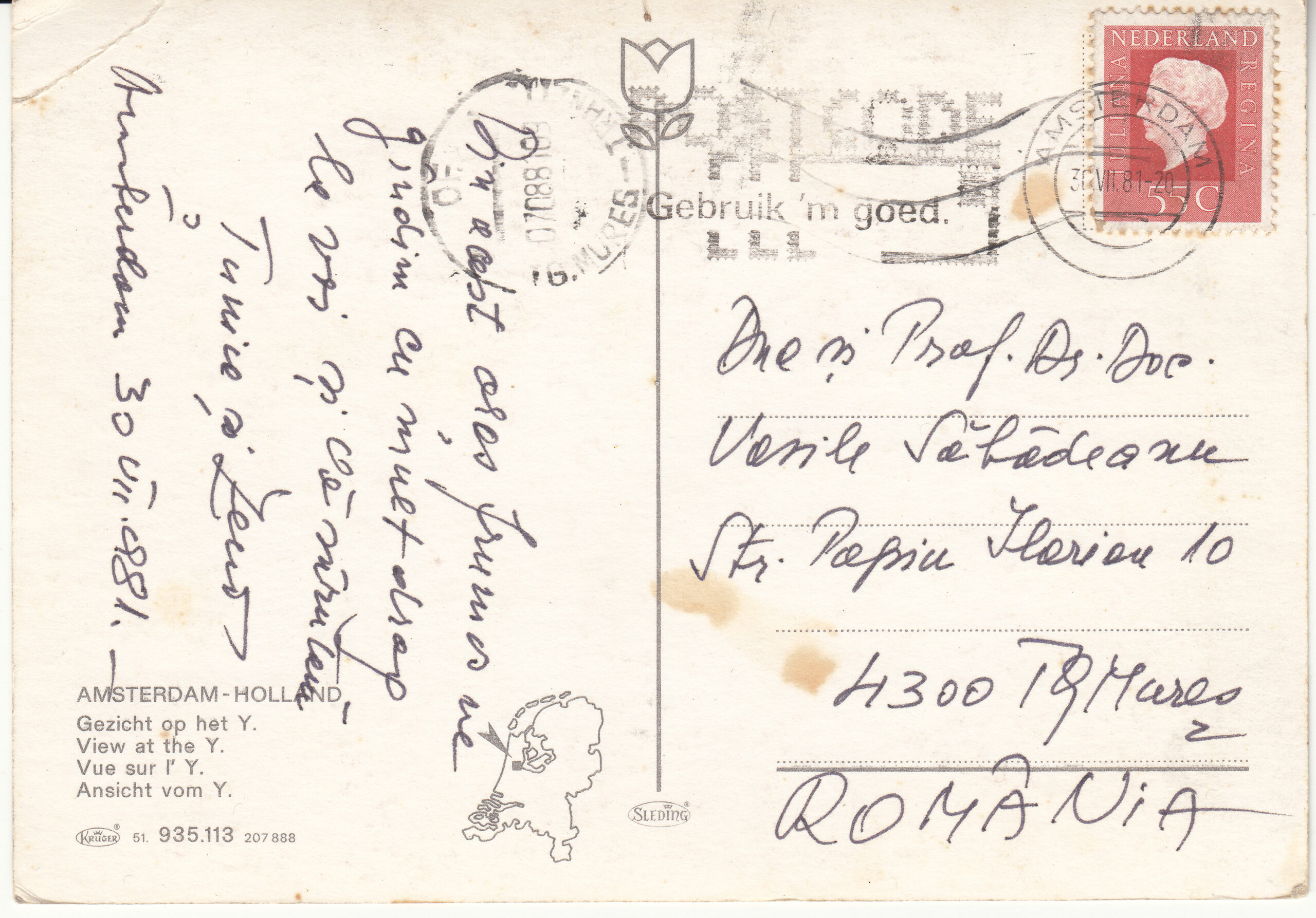 0.935-113.51 Krüger Postcard Netherlands-Holland Amsterdam_0001